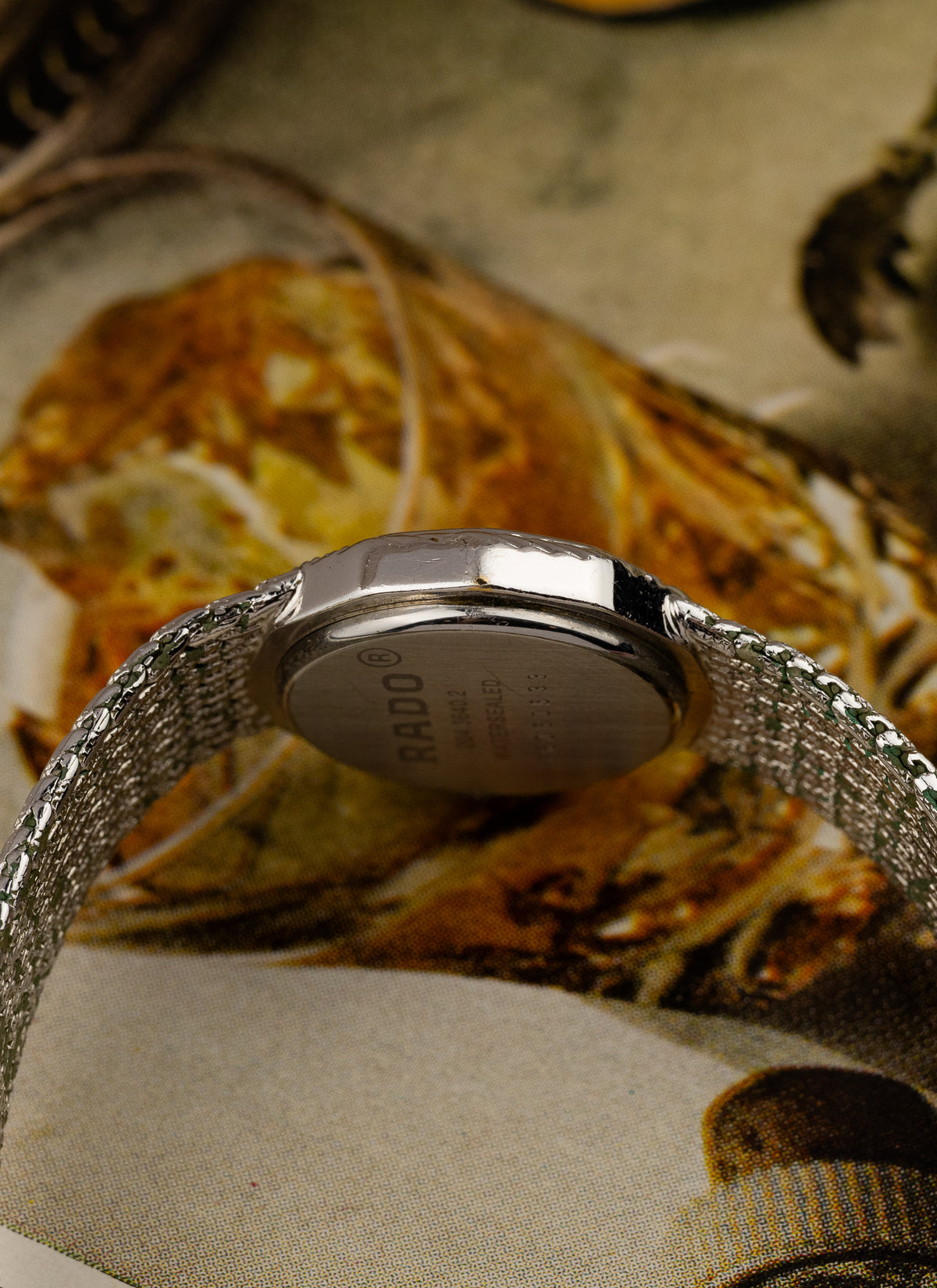 1980s Lady Rado Silver Bracelet Diamonds 204.3640.2