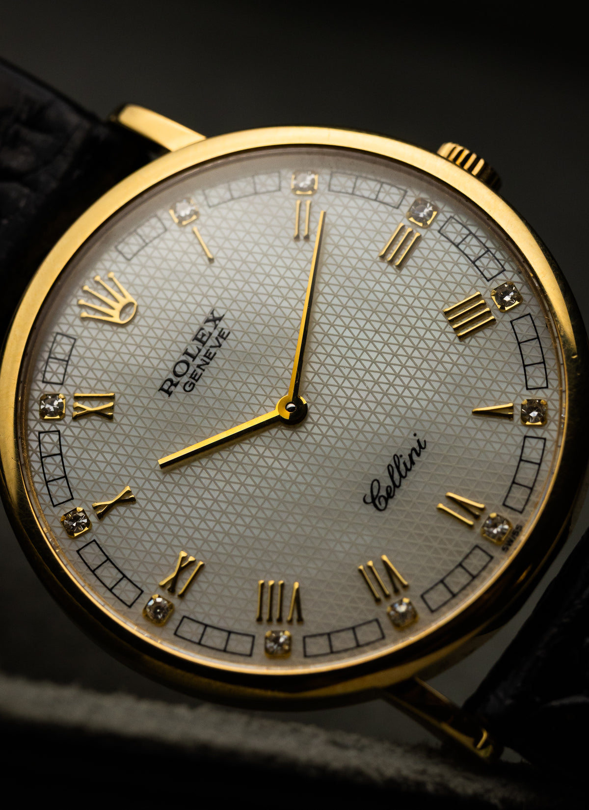 1998 18K Rolex Cellini MOP Diamonds Dial 5112/8 Full Set