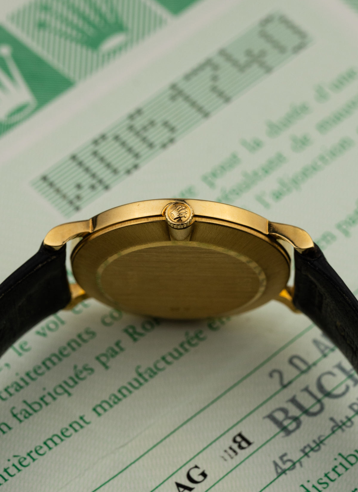 1998 18K Rolex Cellini MOP Diamonds Dial 5112/8 Full Set