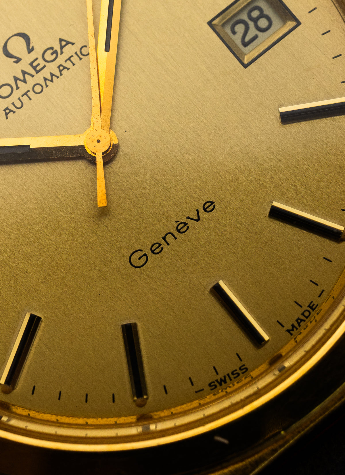 1974 Omega Geneve Gold Plated 166.0168 cal. 1012 Serviced Box