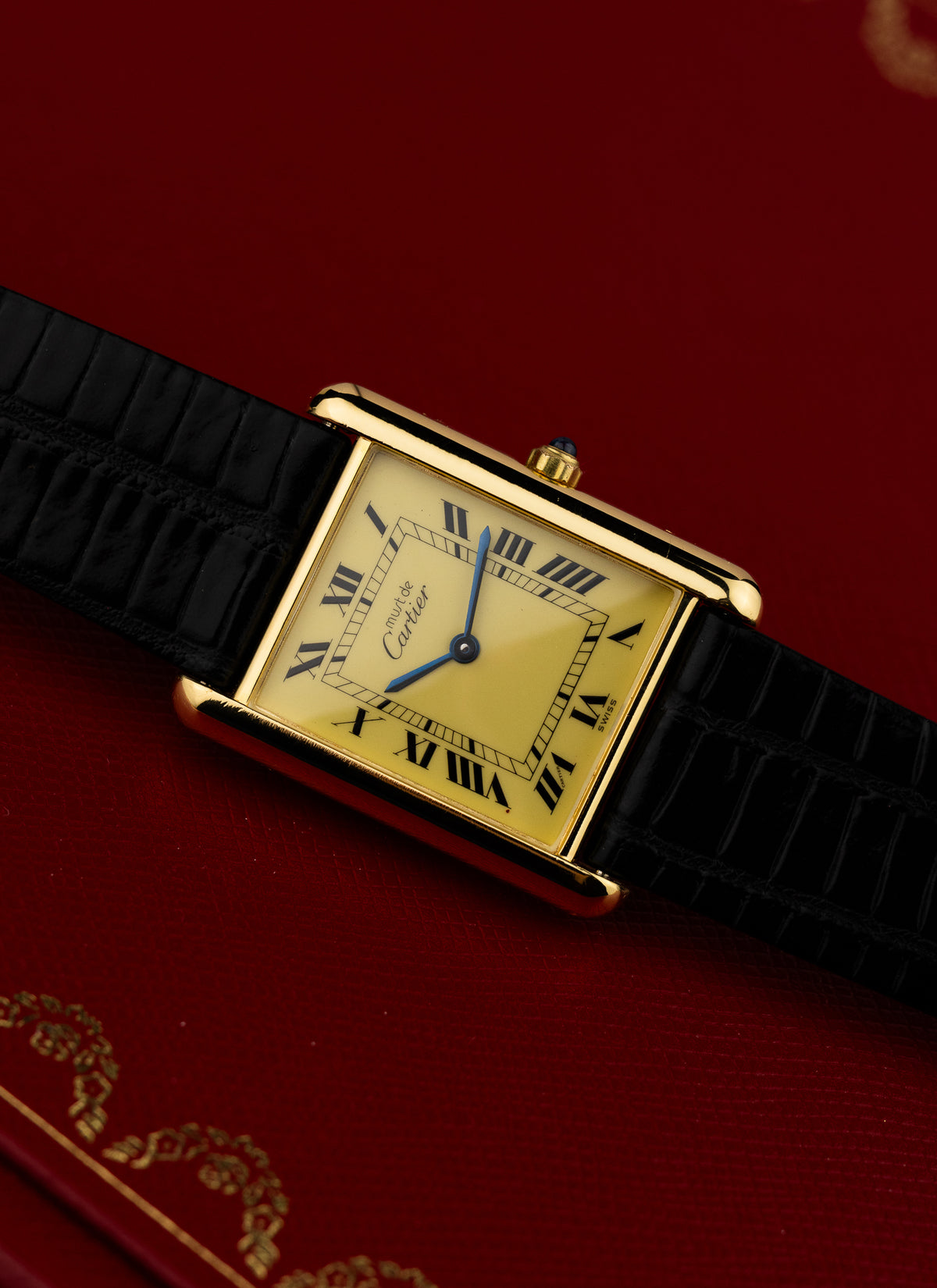 1990s Cartier Must Tank Ivory 6 81006 Box