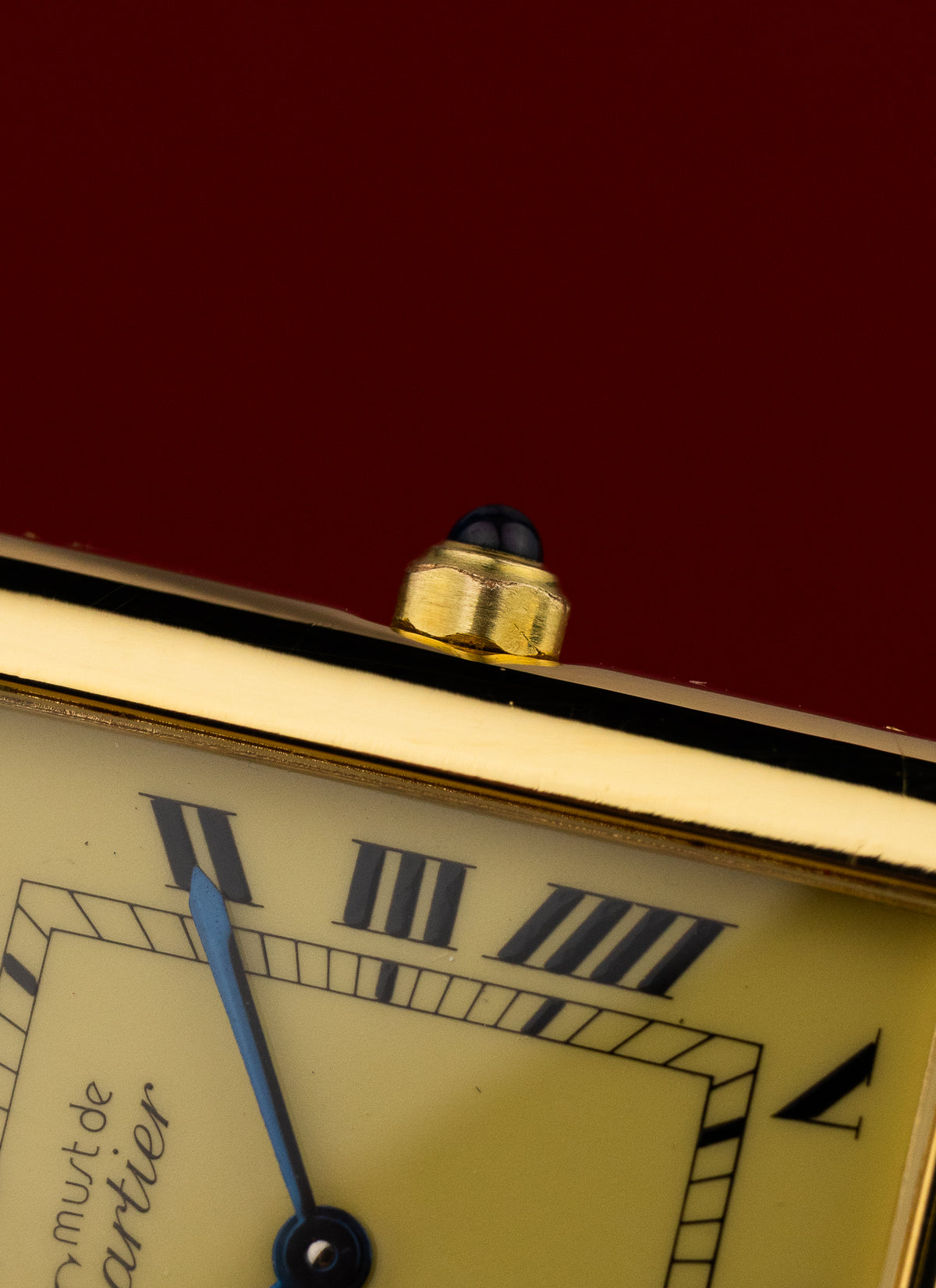 1990s Cartier Must Tank Ivory 6 81006 Box