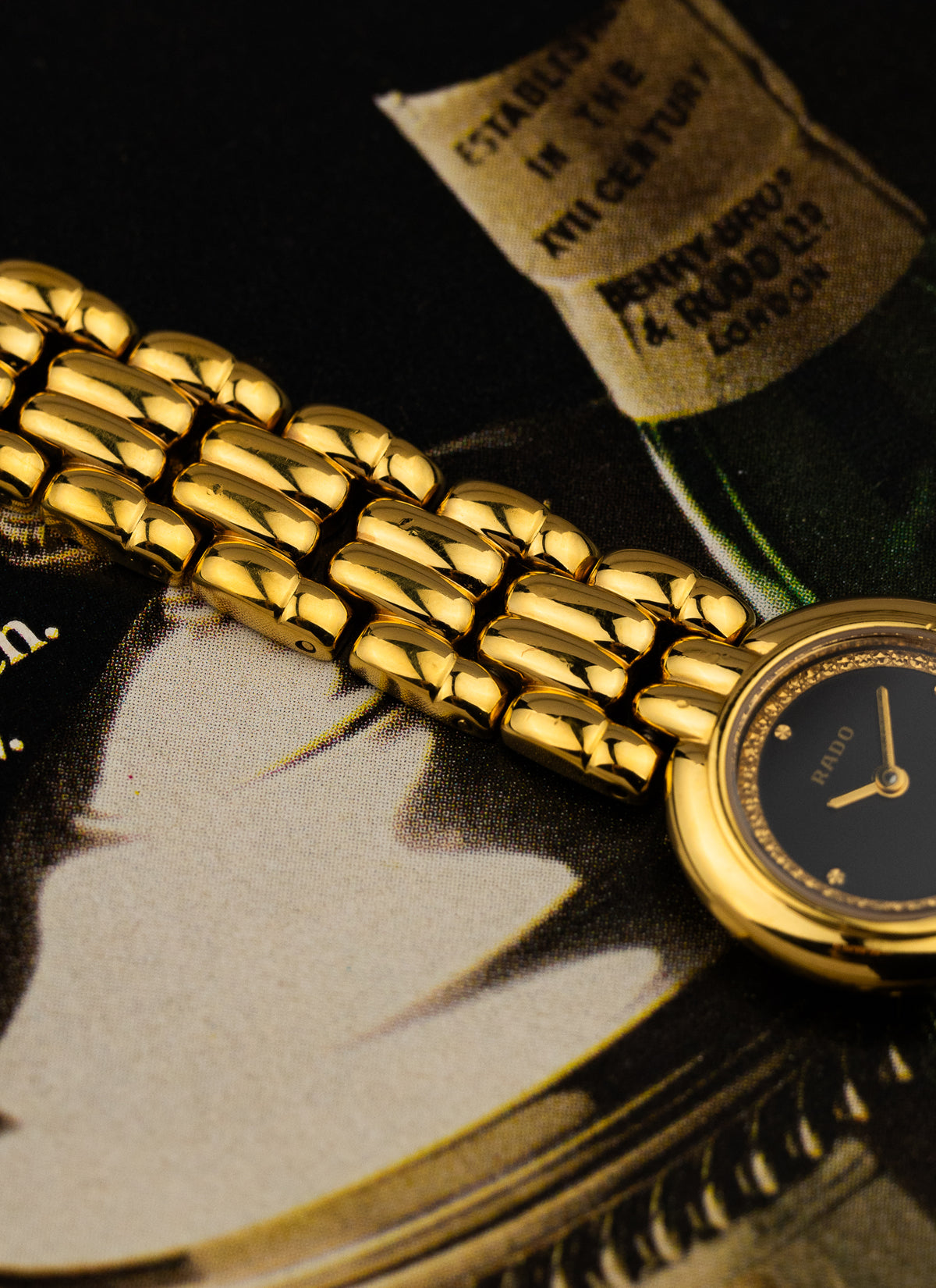 1990s Lady Rado LeSoir Gold Bracelet 204.3633.2