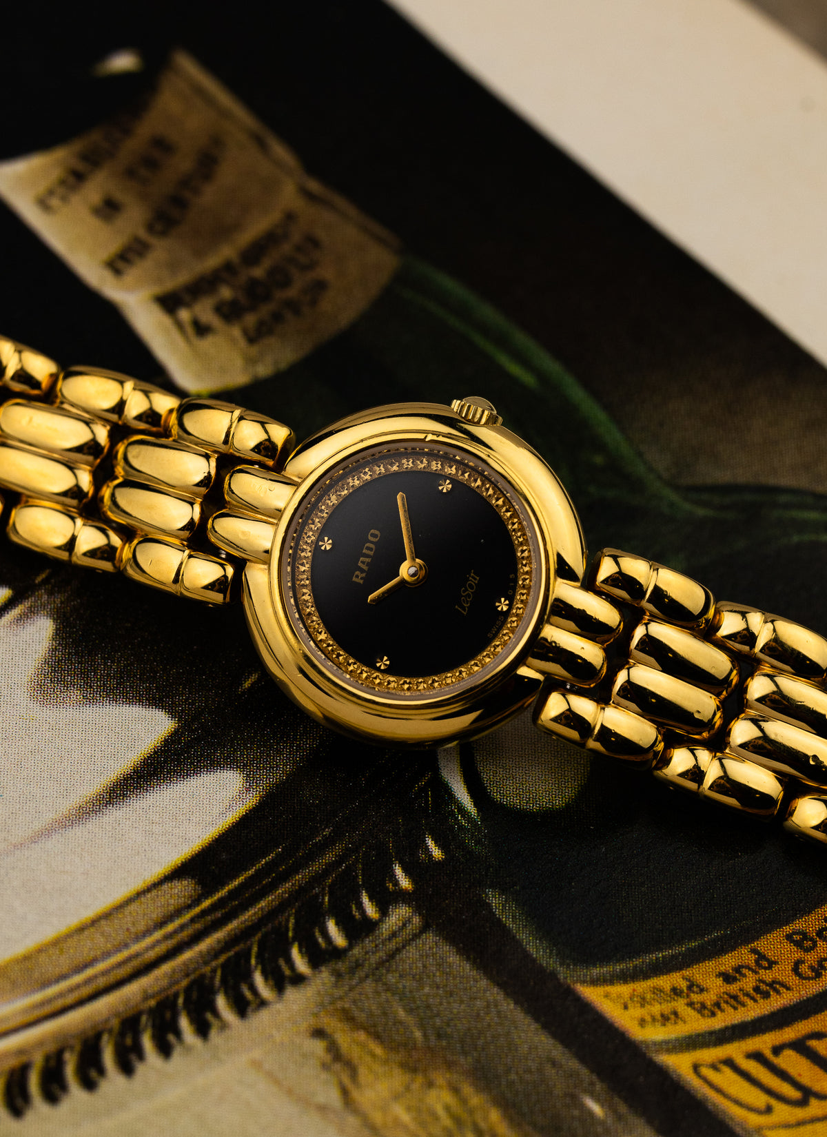 1990s Lady Rado LeSoir Gold Bracelet 204.3633.2