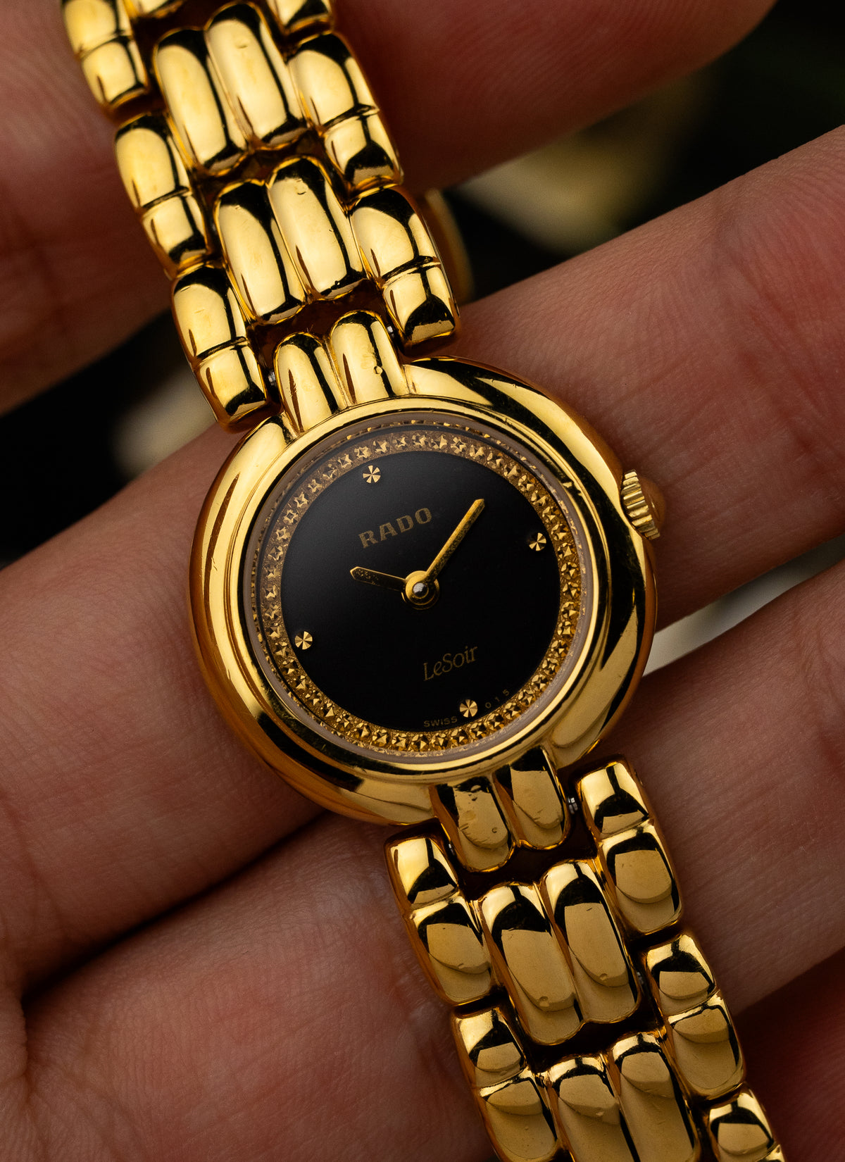 1990s Lady Rado LeSoir Gold Bracelet 204.3633.2