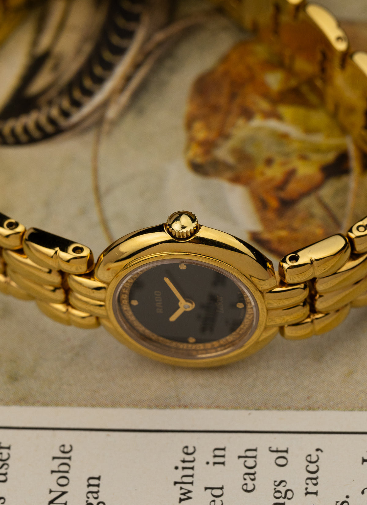 1990s Lady Rado LeSoir Gold Bracelet 204.3633.2