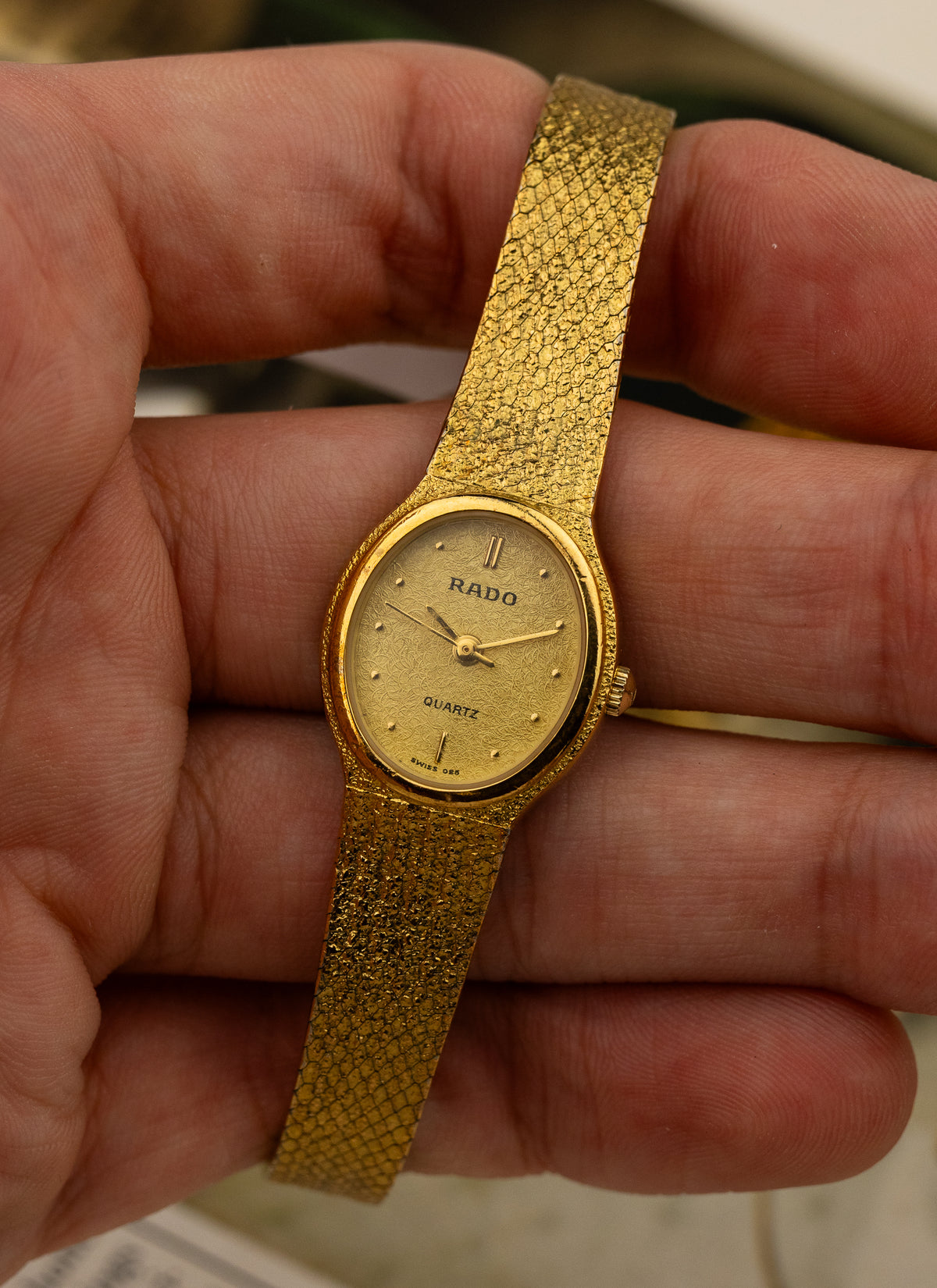 1980s Lady Rado Quartz Gold Bracelet 205.5333.2