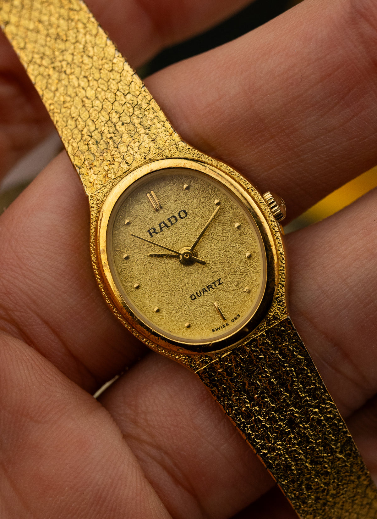 1980s Lady Rado Quartz Gold Bracelet 205.5333.2