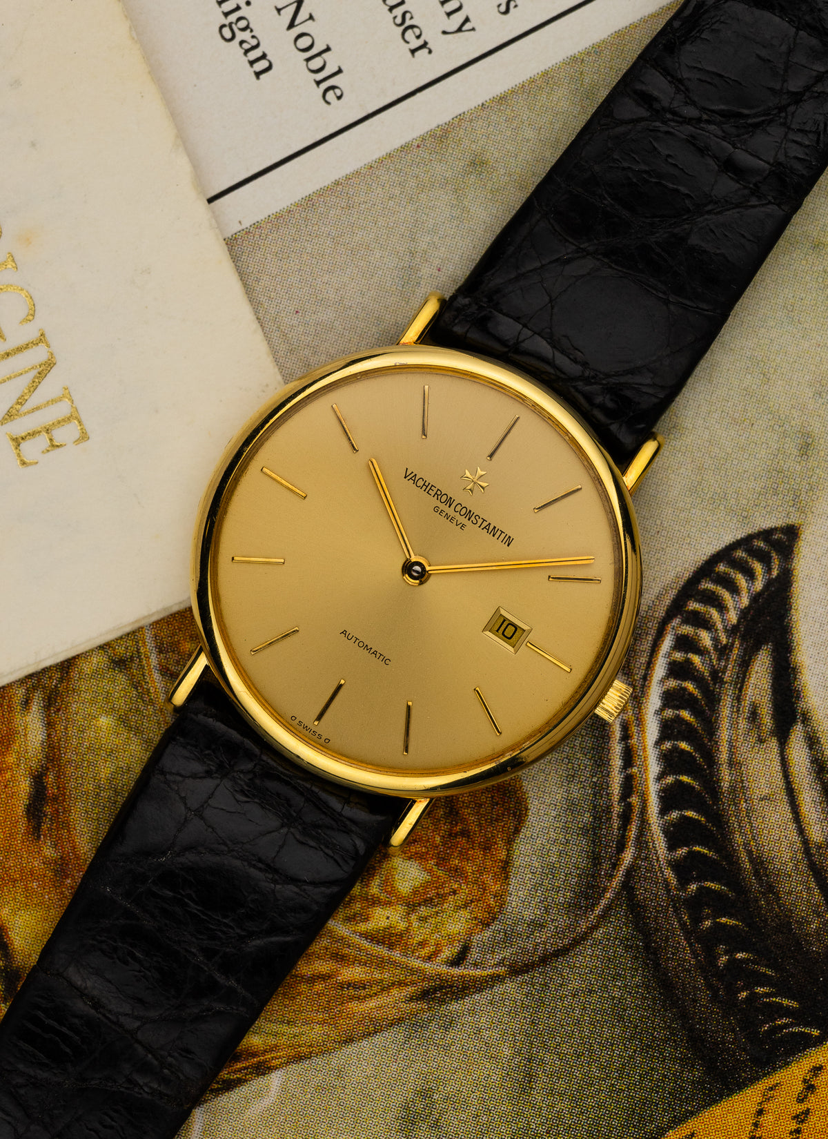 1995 18K Vacheron Constantin Automatic 48002 / 000J-3 cal. 1130/1 Serviced Papers
