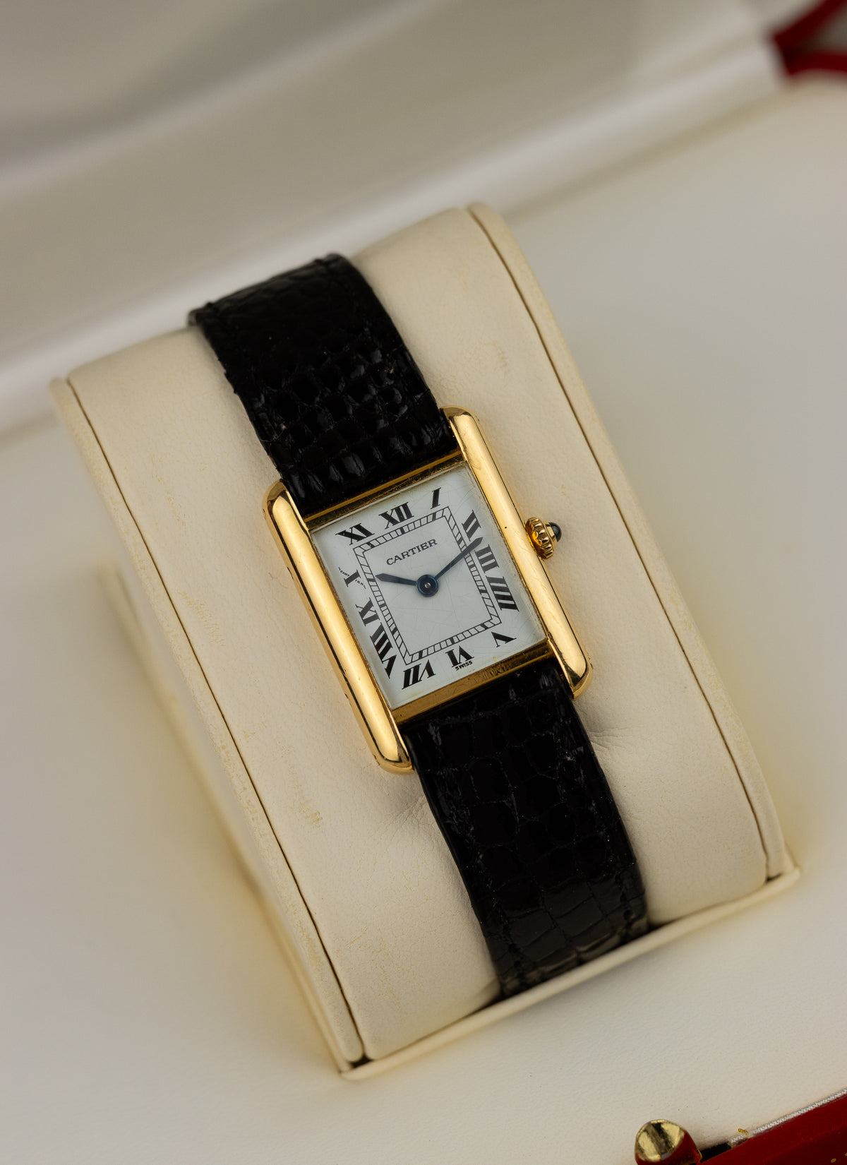 1990s 18K Lady Cartier Tank Louis 66001 Box