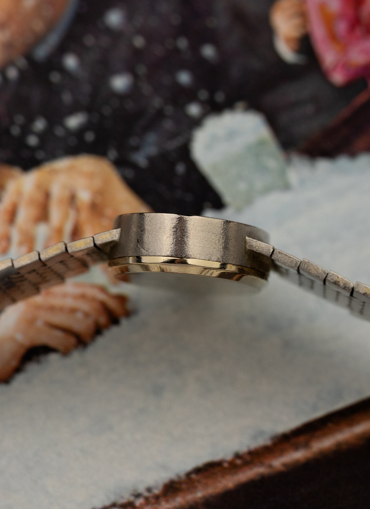 1970s 18K Lady Ebel White Gold Diamonds Pavé Dial