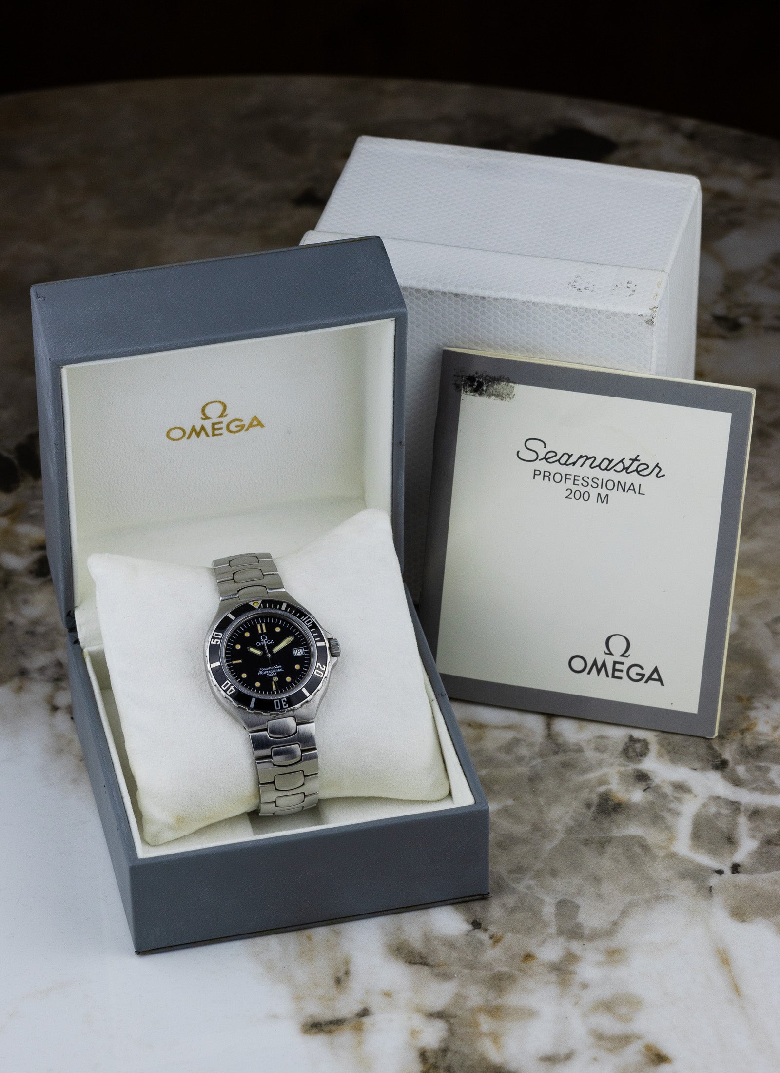 1993 Omega Seamaster 200m Pre Bond 396.1062 Box