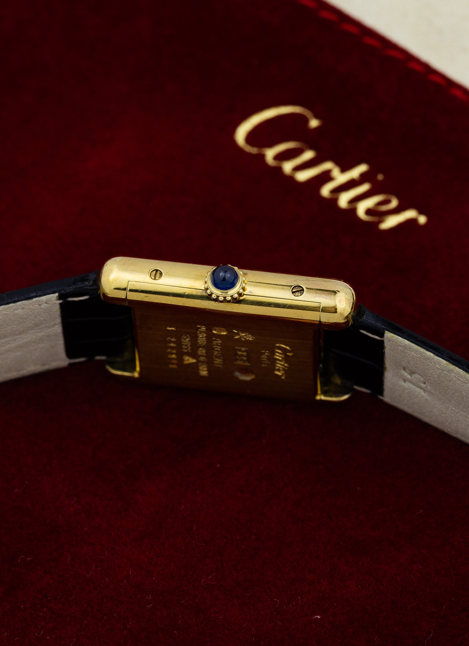 1980s Lady Cartier Must Tank Manual Winding „Discor Dial”
