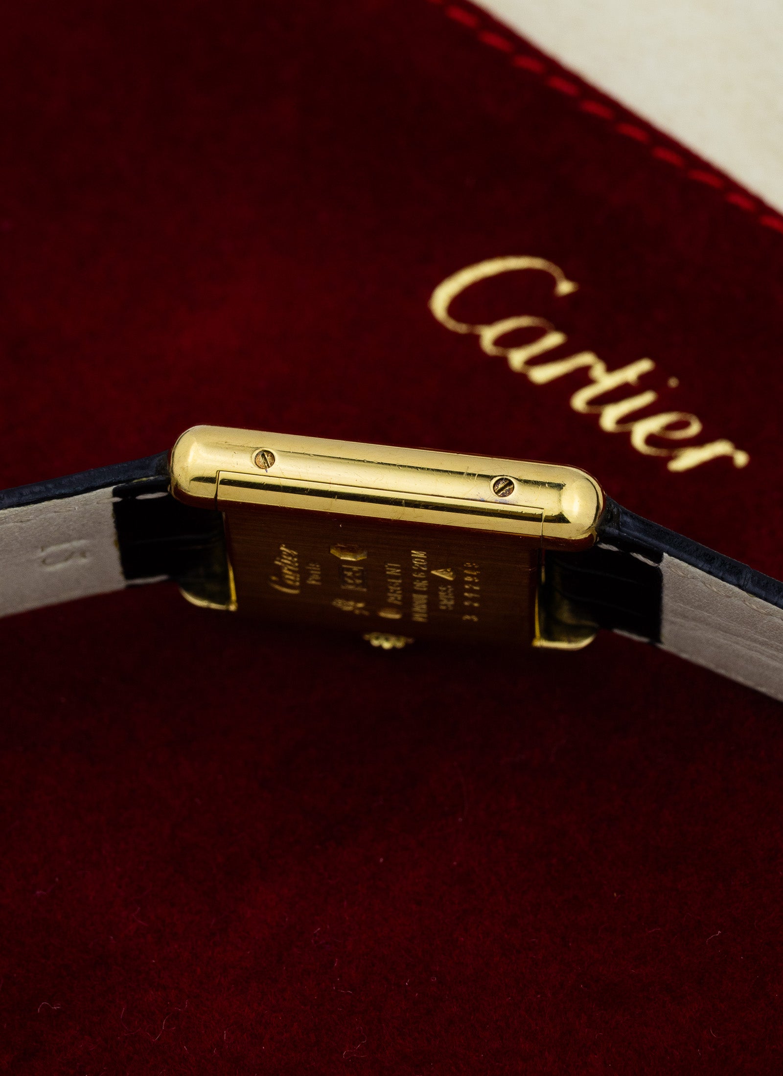 1980s Lady Cartier Must Tank Manual Winding „Discor Dial”