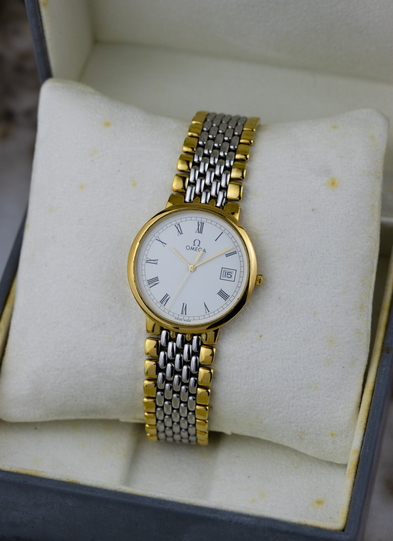 1988 Omega De Ville Bicolor 396.1012 cal. 1430 Box
