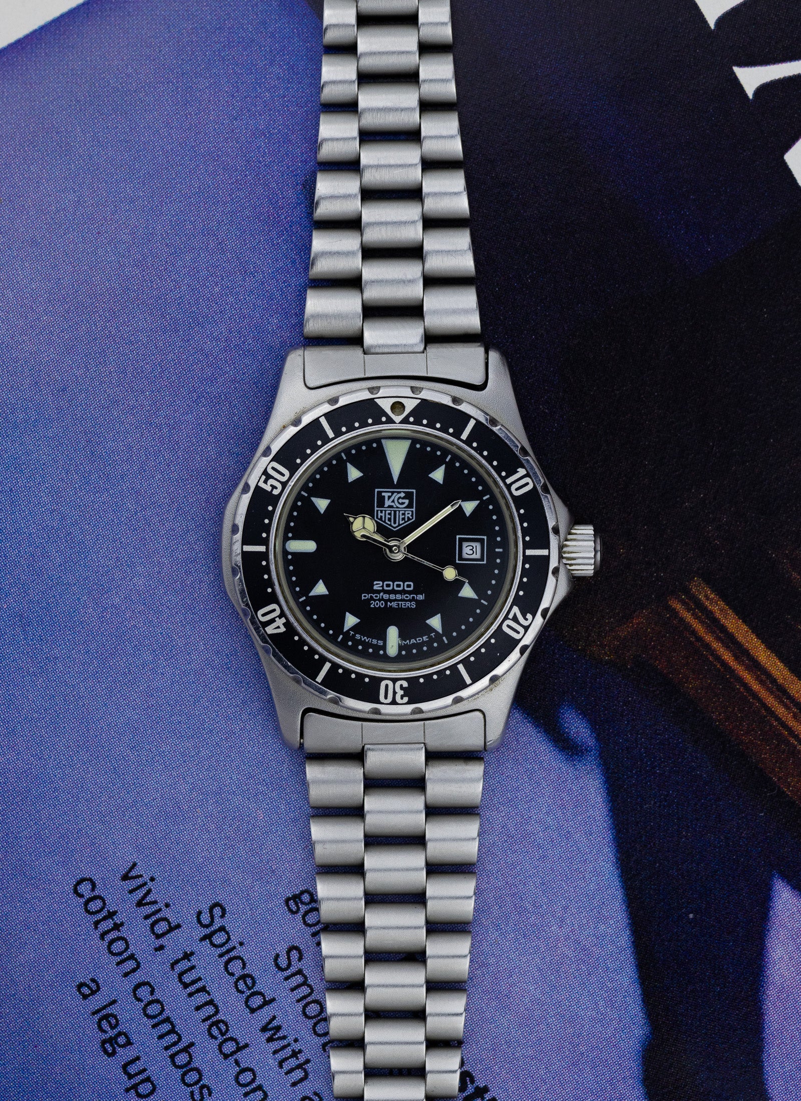 1990s Lady TAG Heuer 2000 Professional 973.015