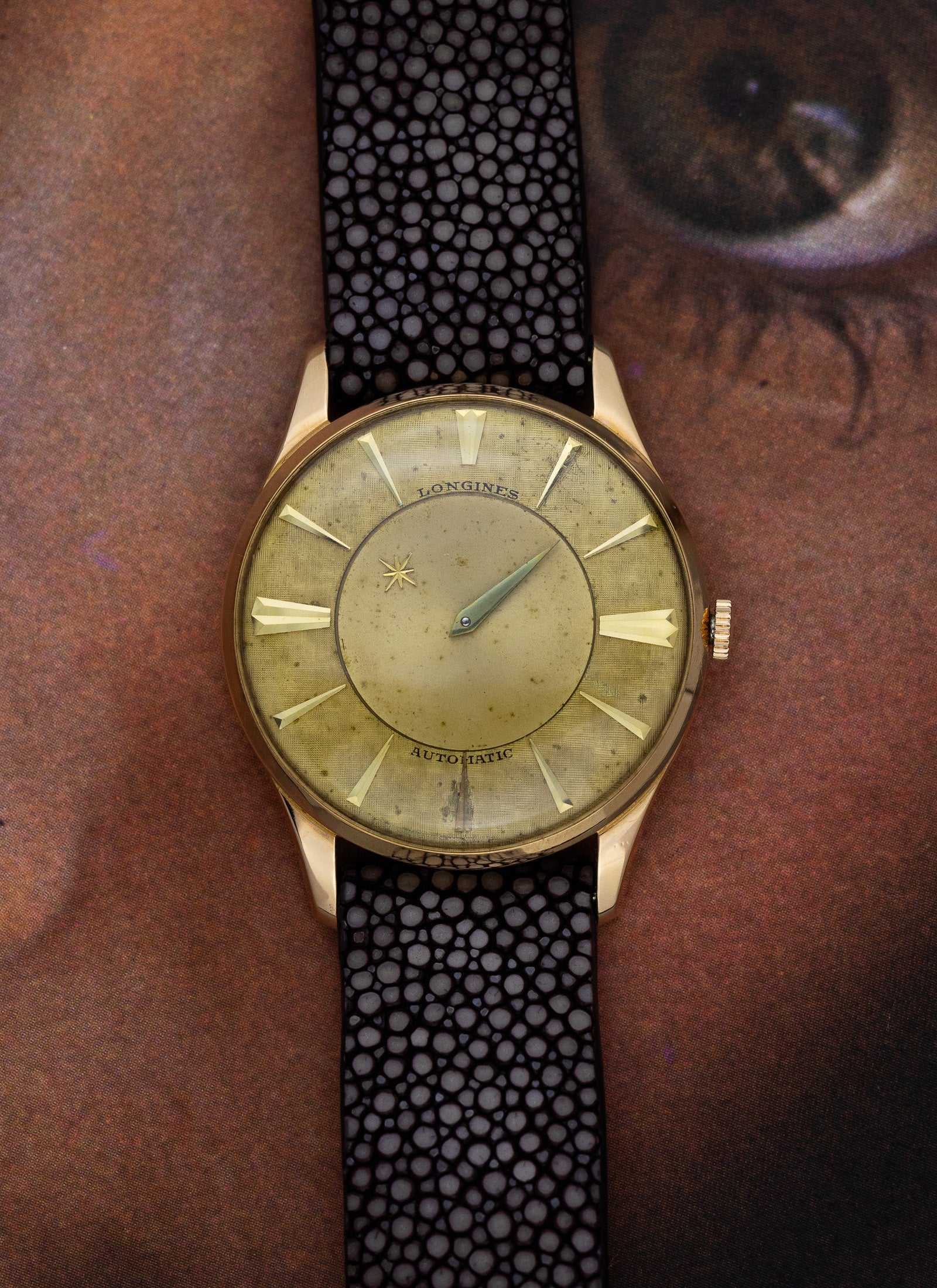 1958 18K Longines Mystery Dial cal. 19A