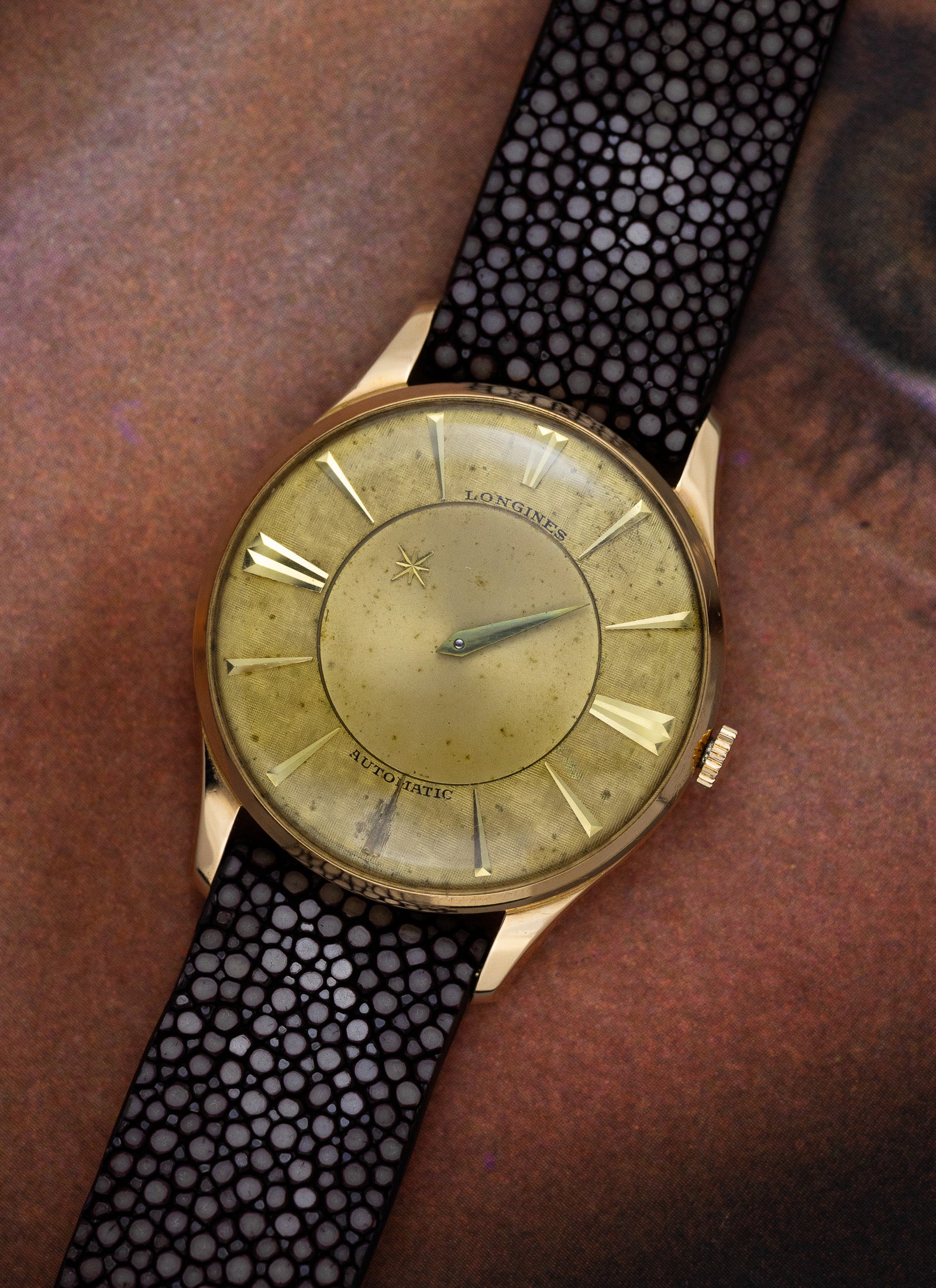 1958 18K Longines Mystery Dial cal. 19A