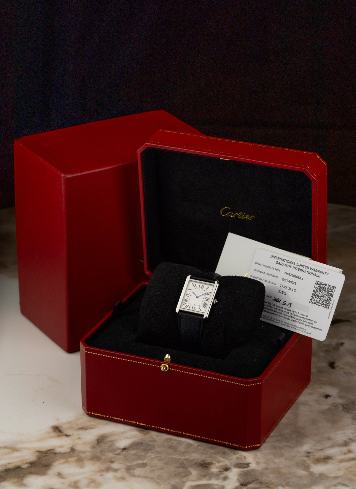 2021 Cartier Tank Solo L WSTA0028 Full Set