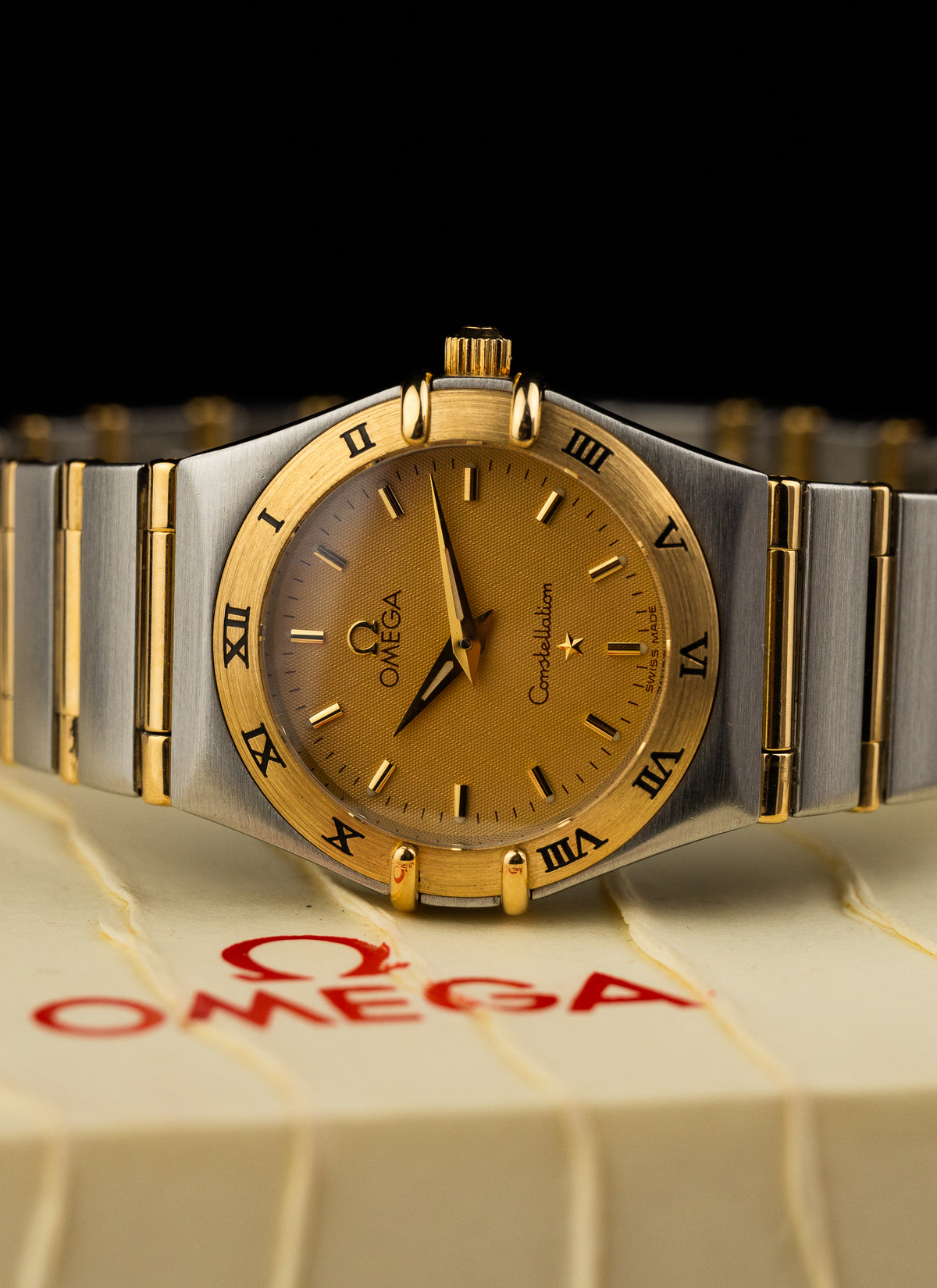 1998 Lady Omega Constellation Manhattan Bicolor 795.1202 cal. 1456 Box