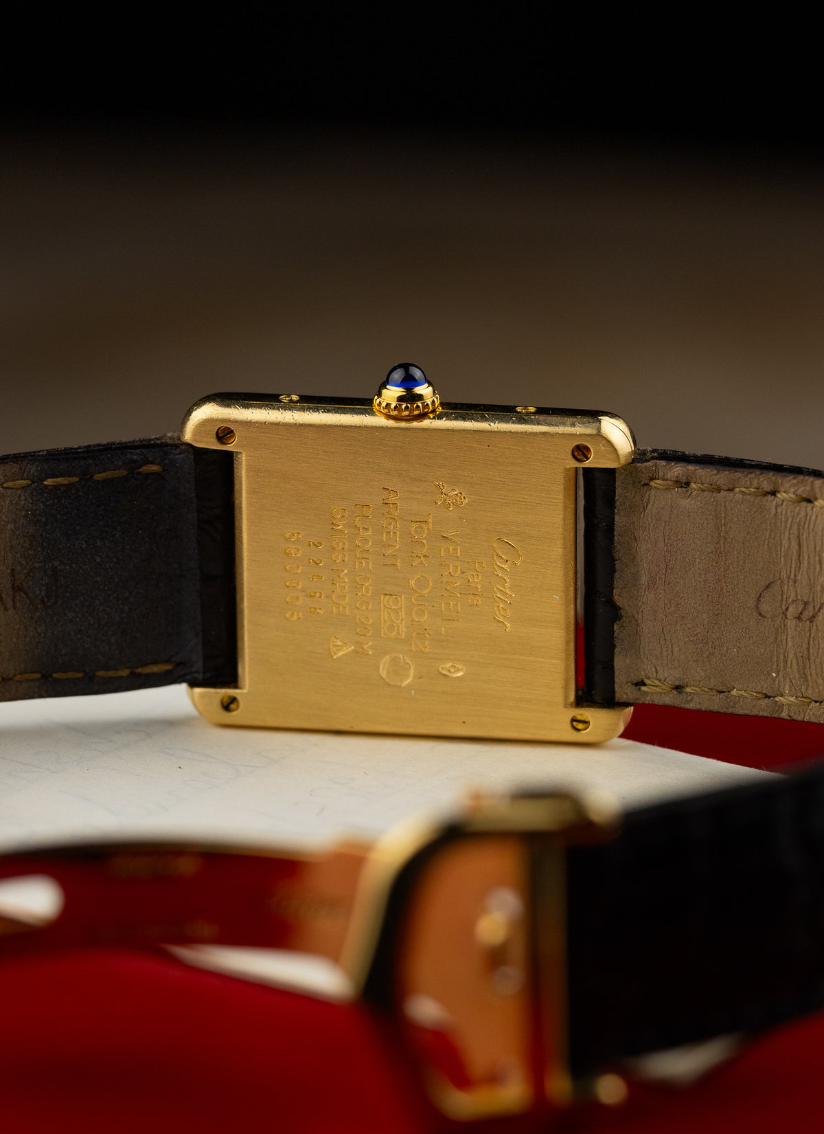 1980s Cartier Must Tank Breguet Dial 590005 Full Set