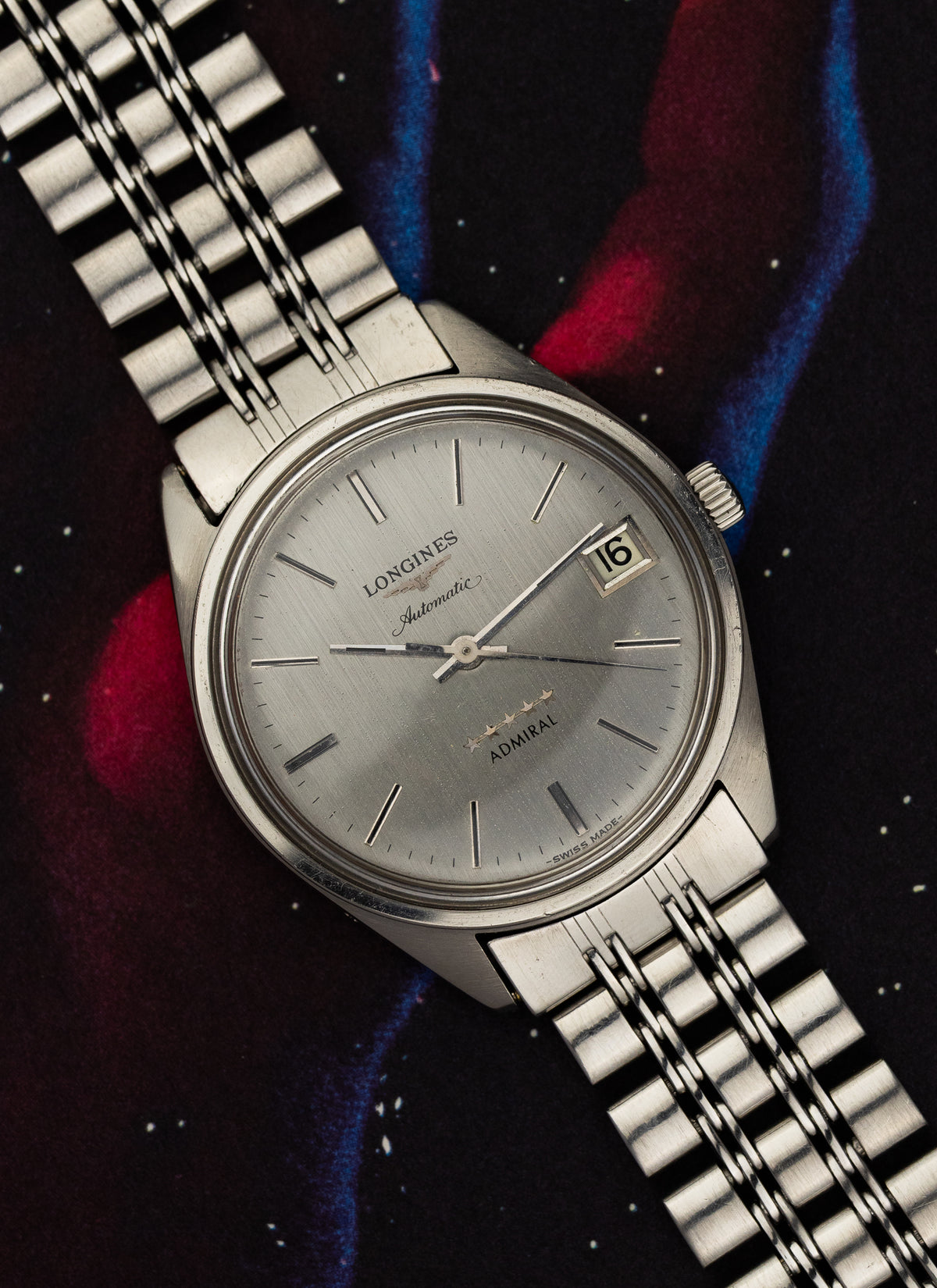 1970s Longines Admiral 5 Stars 1563 2 6651 cal. 431 Serviced