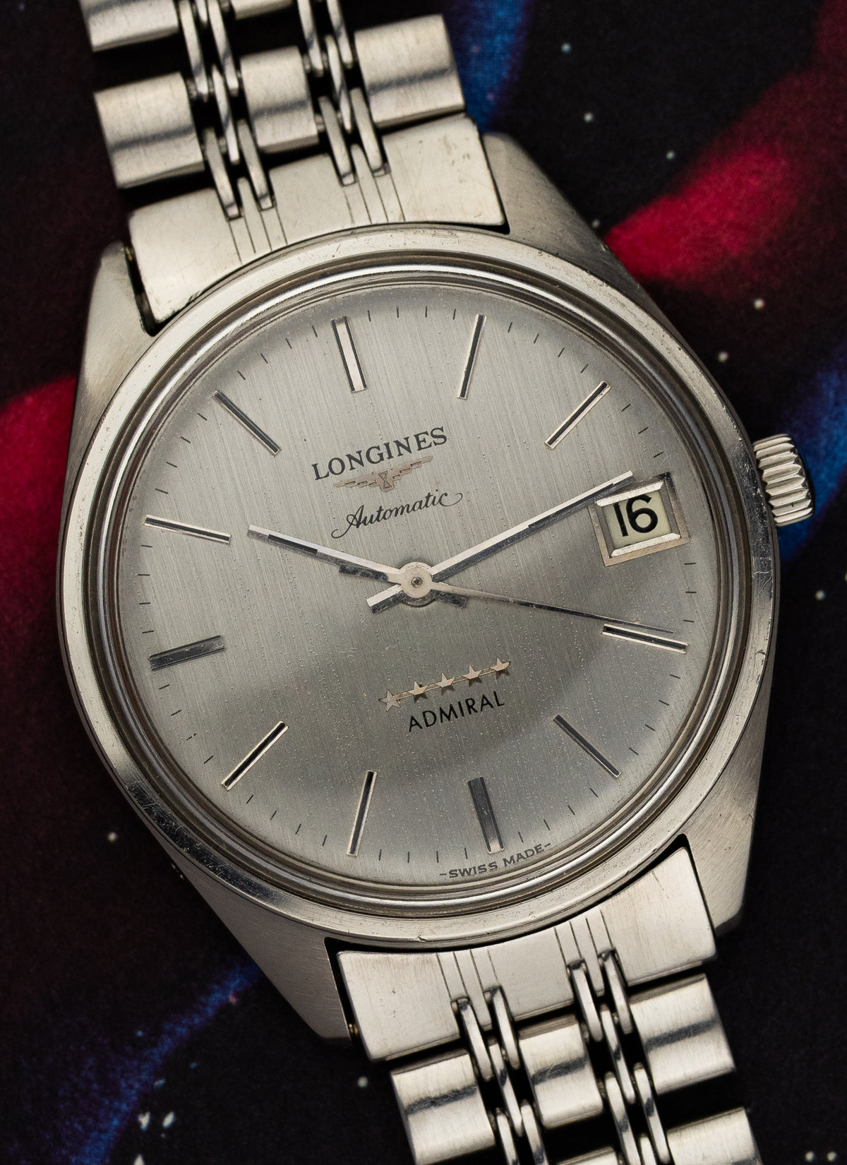 1970s Longines Admiral 5 Stars 1563 2 6651 cal. 431 Serviced