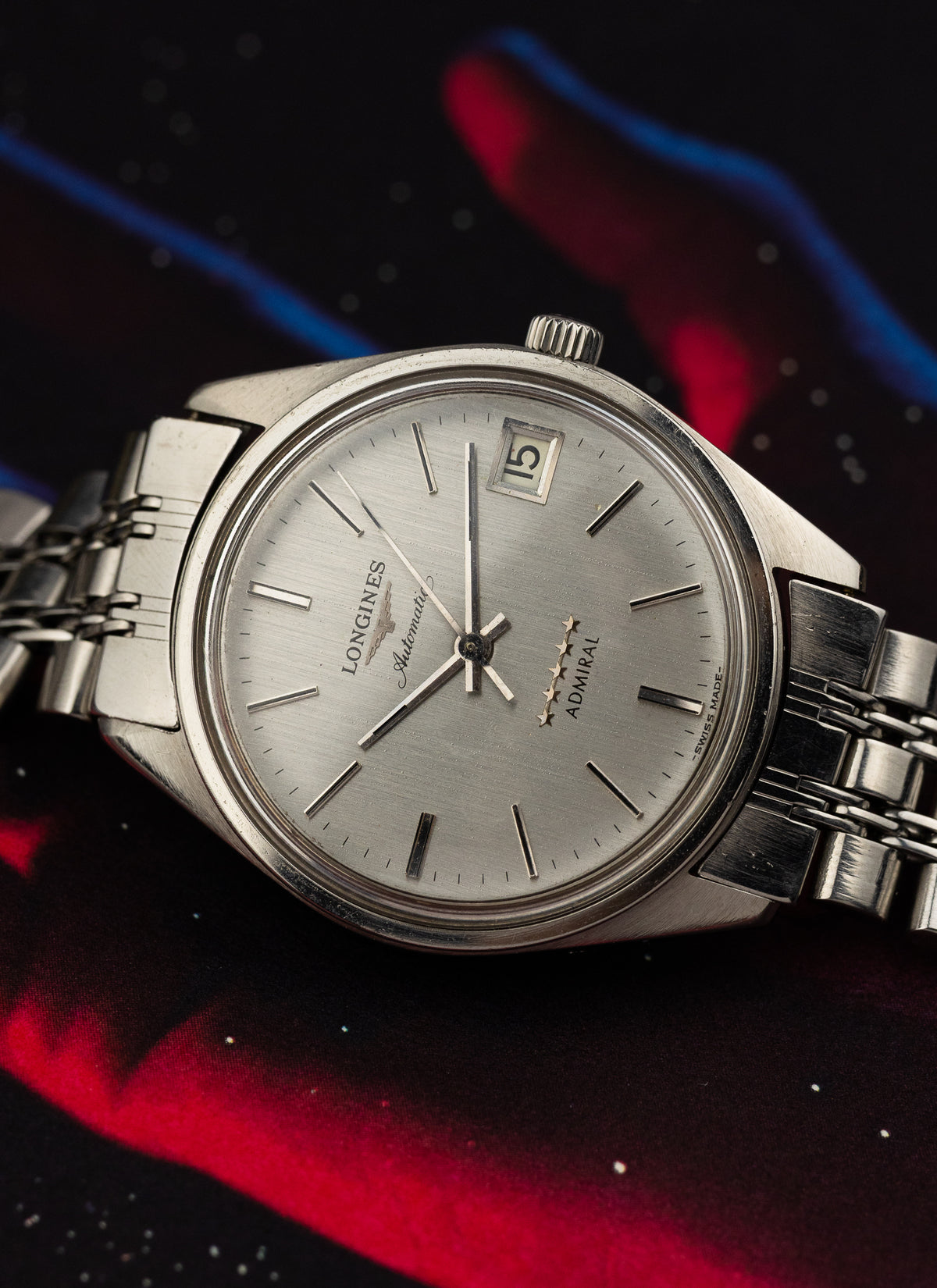 1970s Longines Admiral 5 Stars 1563 2 6651 cal. 431 Serviced