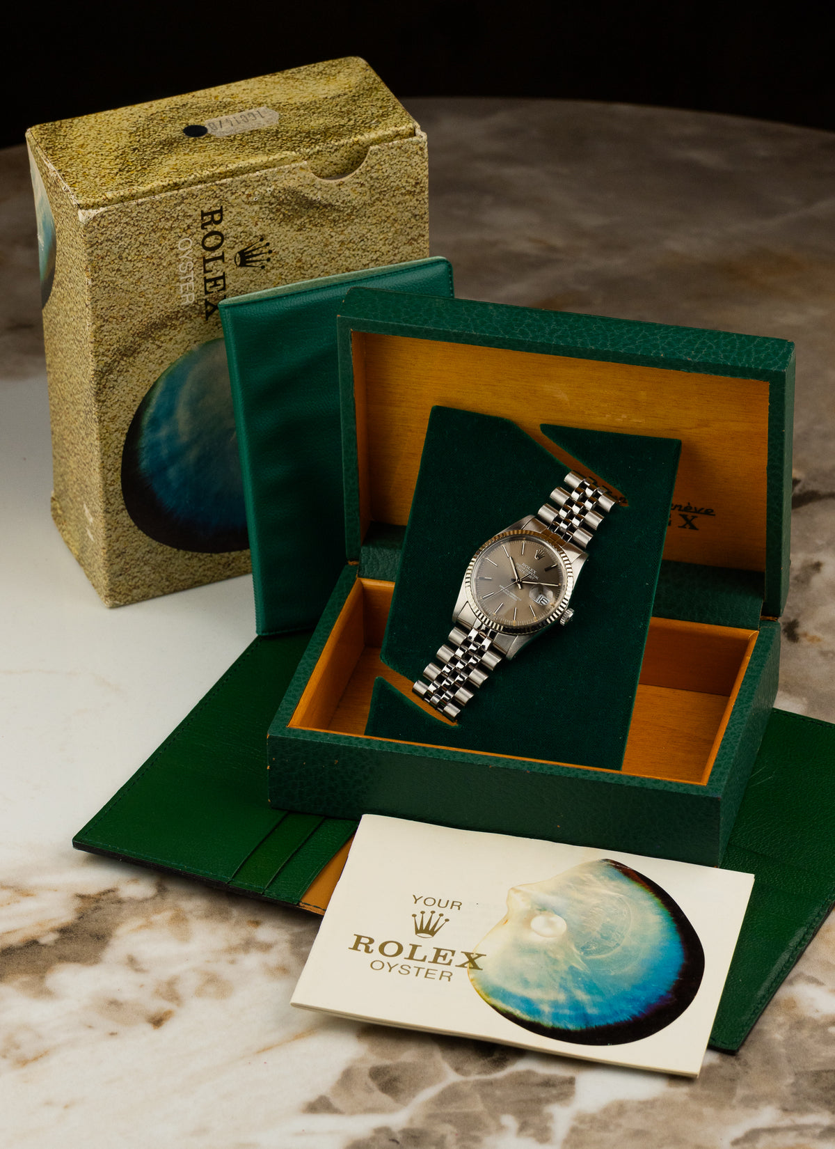 1981 Rolex Datejust Grey Taupe Dial 16014