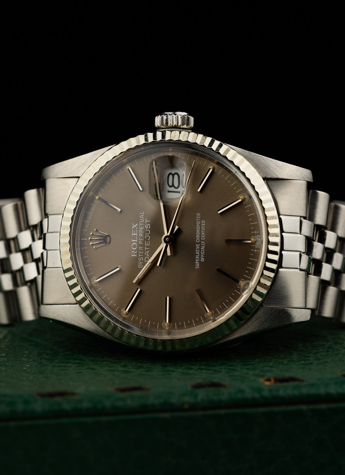 1981 Rolex Datejust Grey Taupe Dial 16014