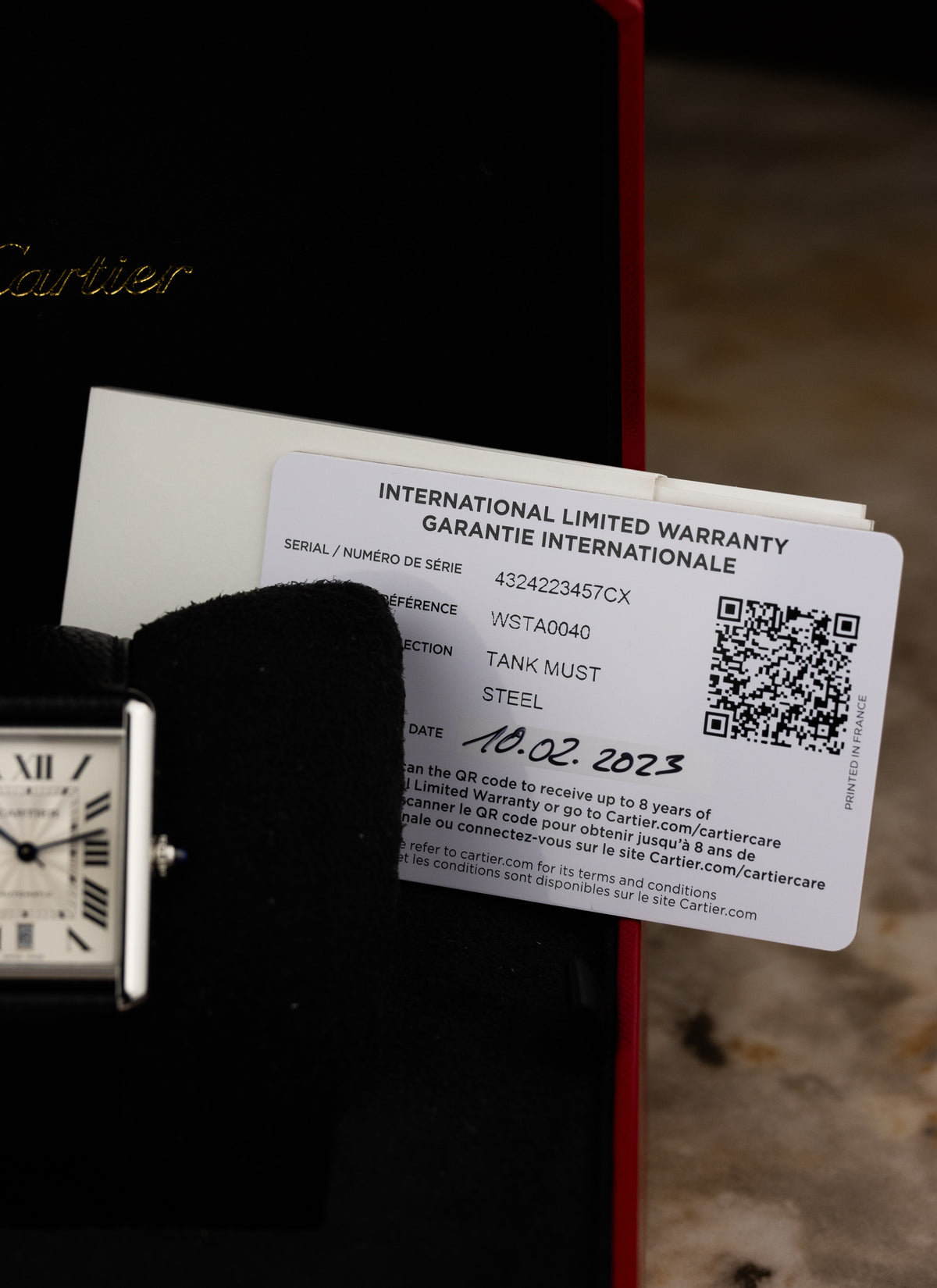 2023 Cartier Tank Must XL Automatic WSTA0040 Full Set