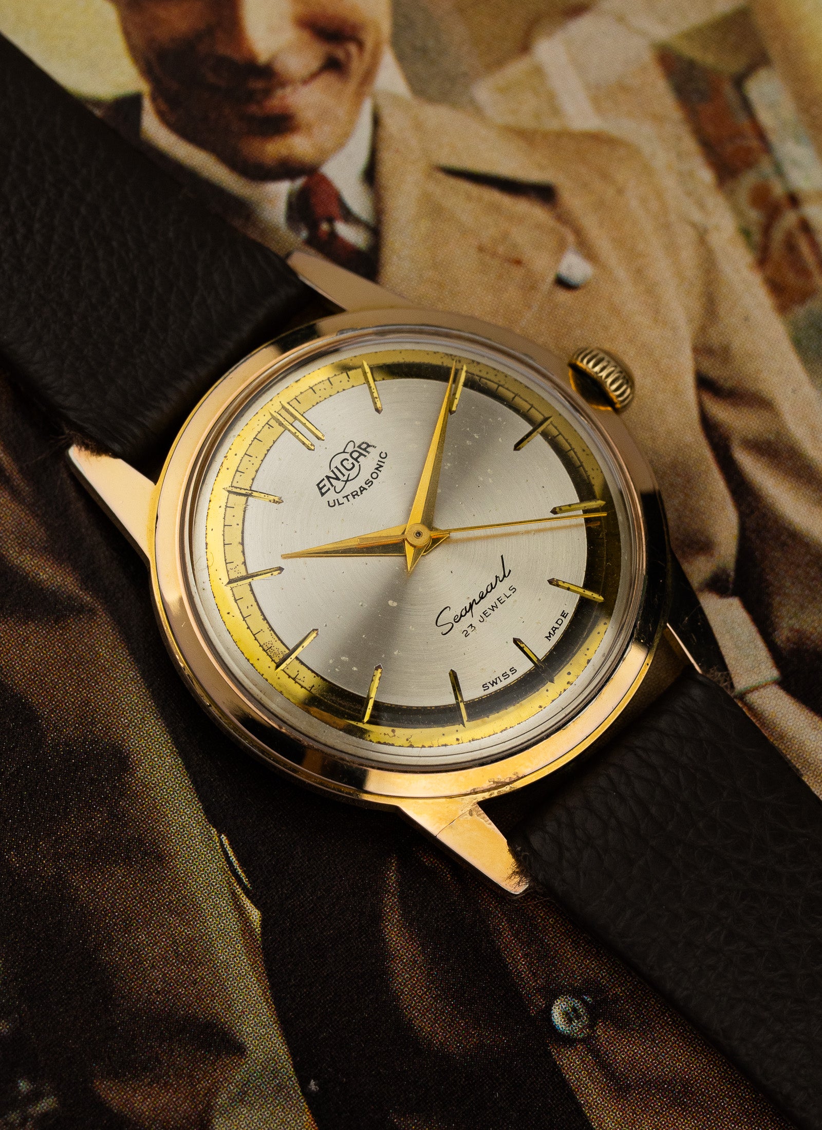 1957 Enicar Ultrasonic Seapearl 100/92 cal. AR 1010 Serviced