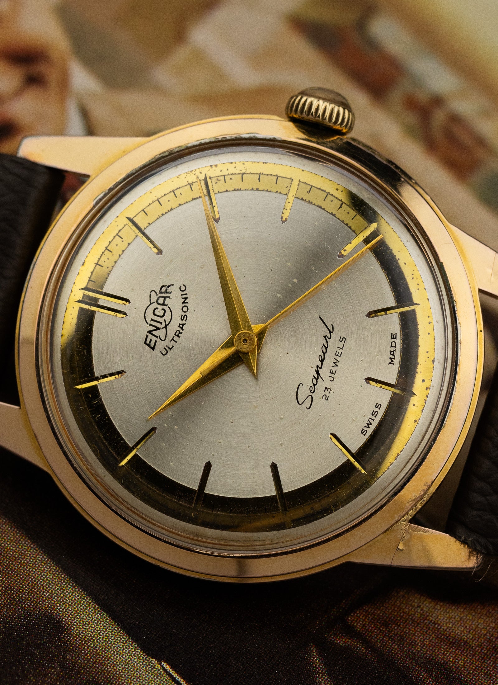1957 Enicar Ultrasonic Seapearl 100/92 cal. AR 1010 Serviced