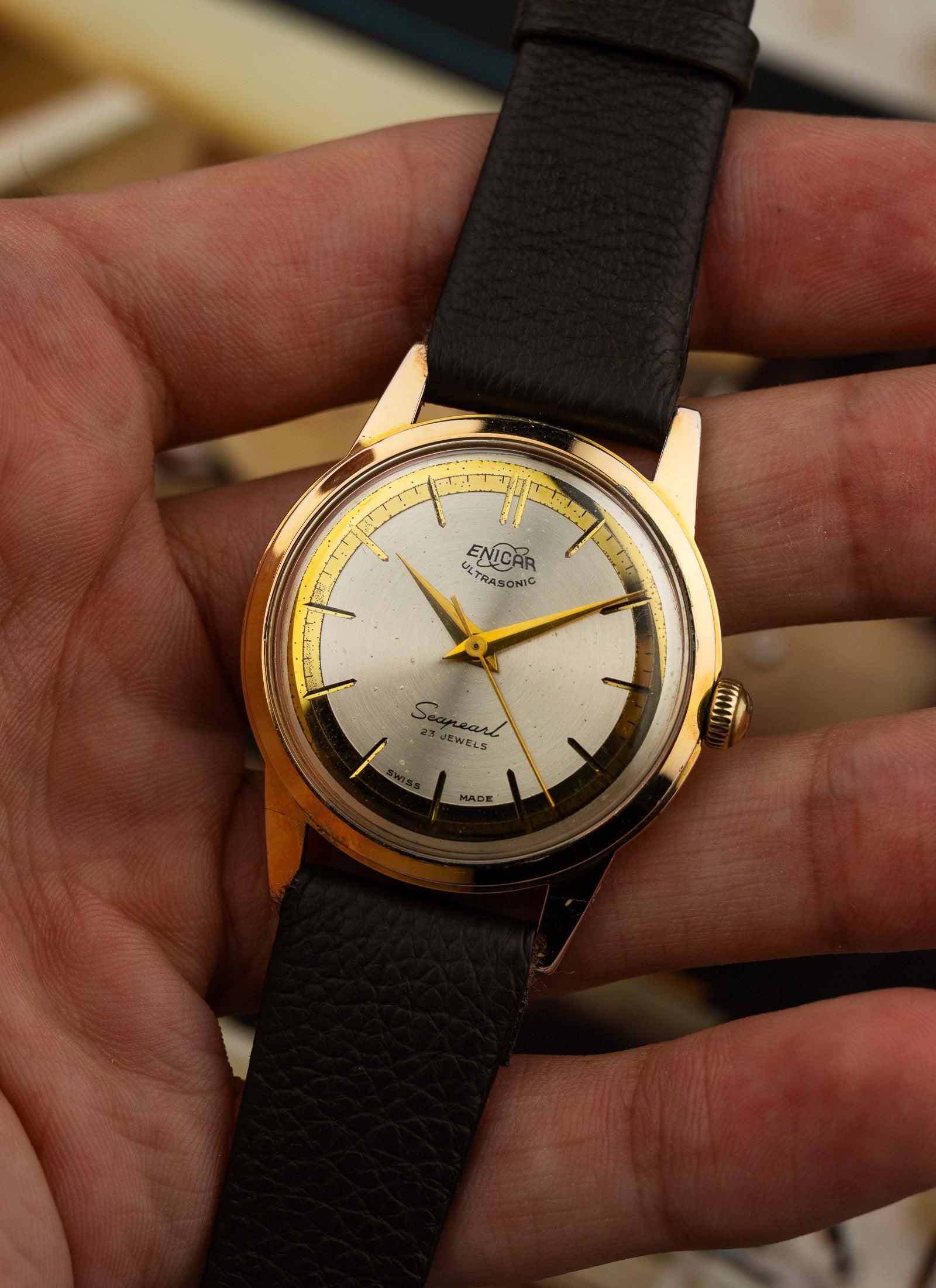 1957 Enicar Ultrasonic Seapearl 100/92 cal. AR 1010 Serviced