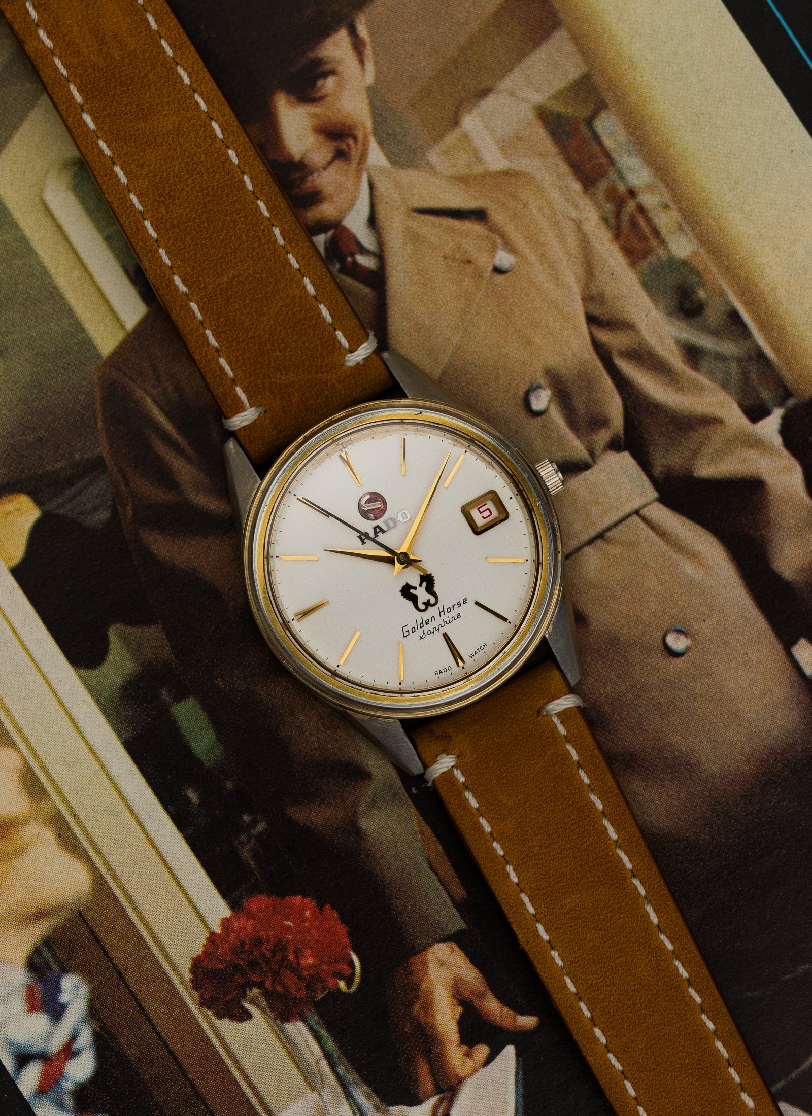1980s Rado Golden Horse Sapphire Serviced