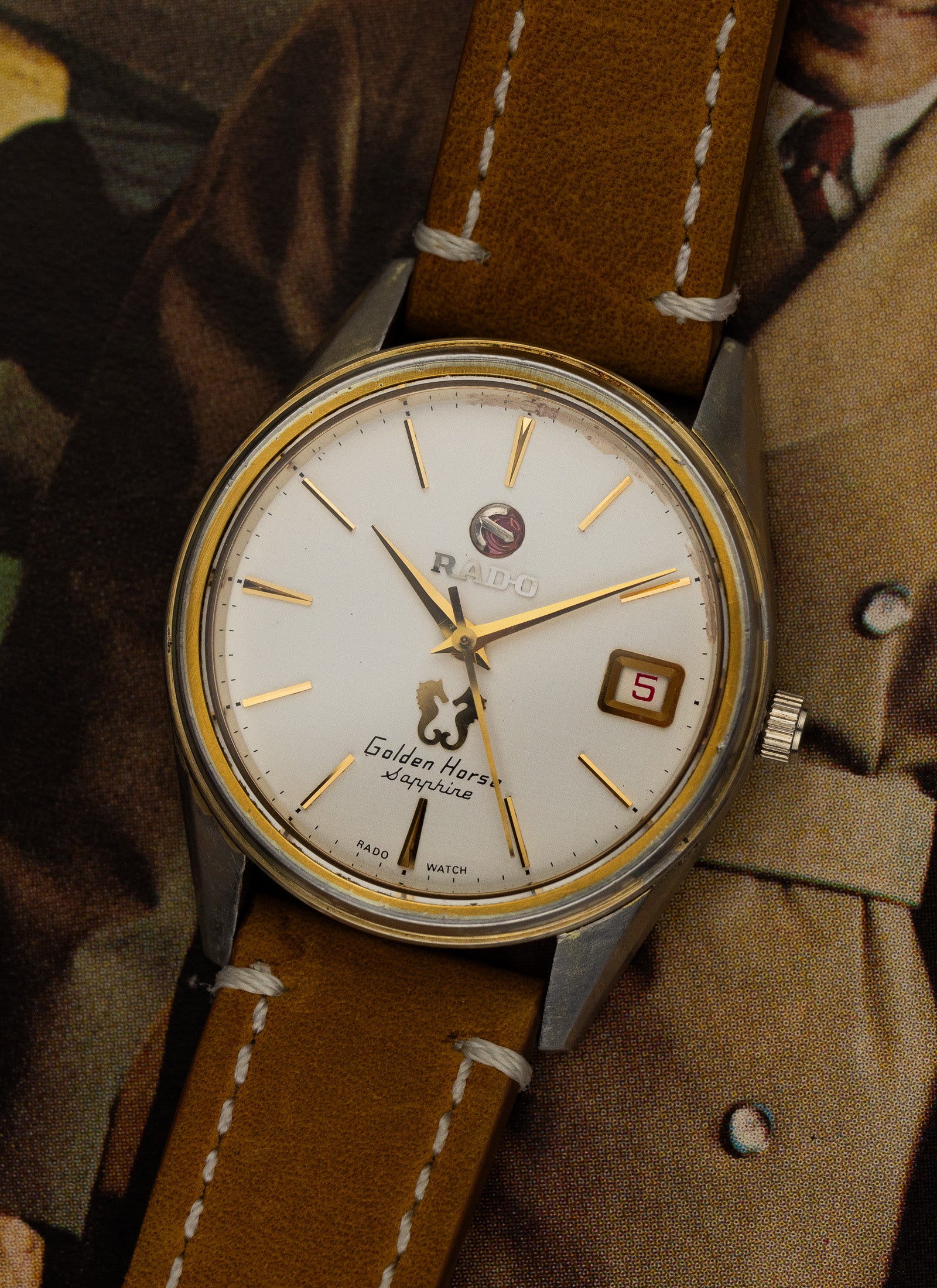 1980s Rado Golden Horse Sapphire Serviced