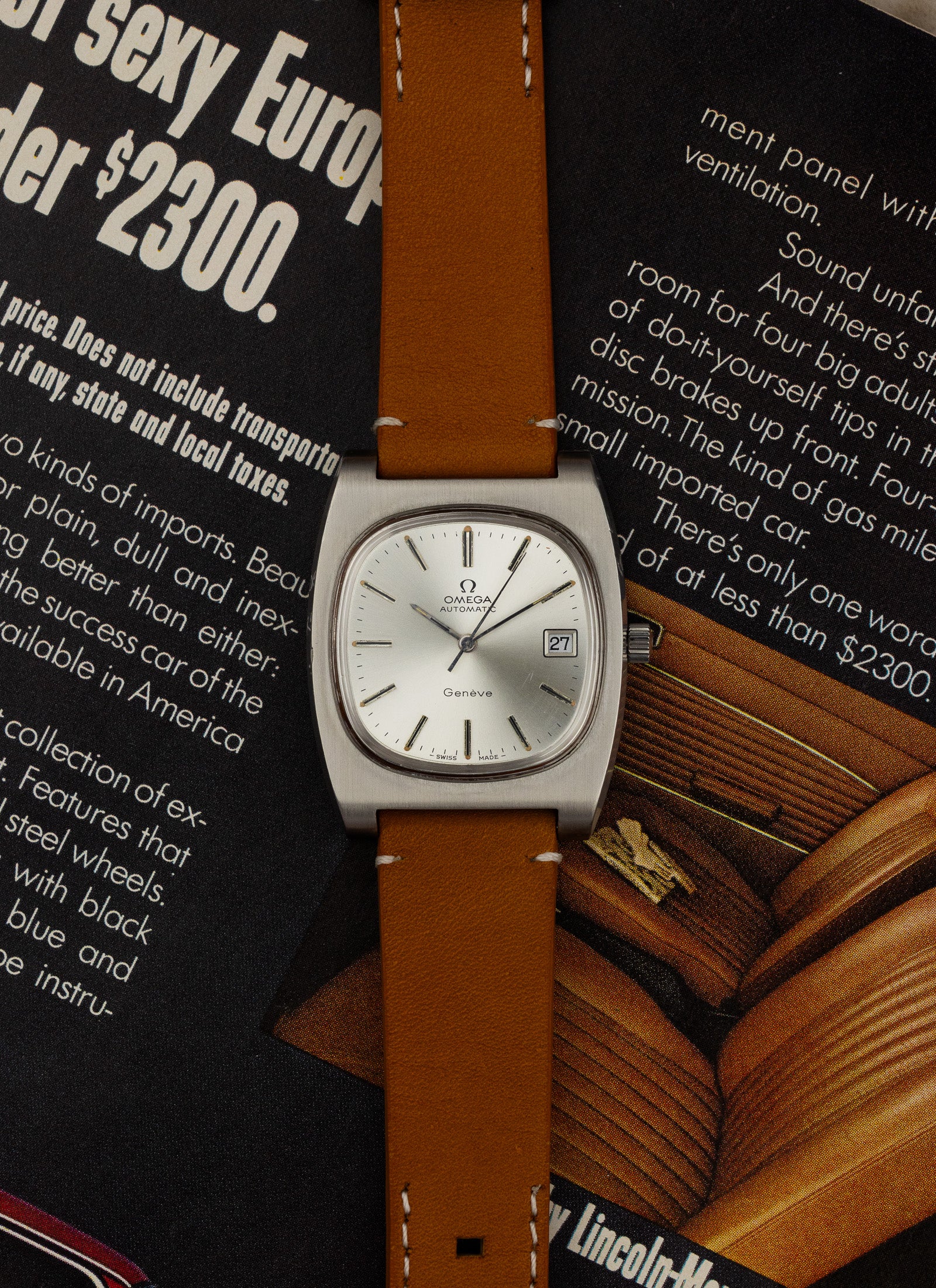 1974 Omega Geneve TV Dial 166.0190 cal. 1012 Serviced