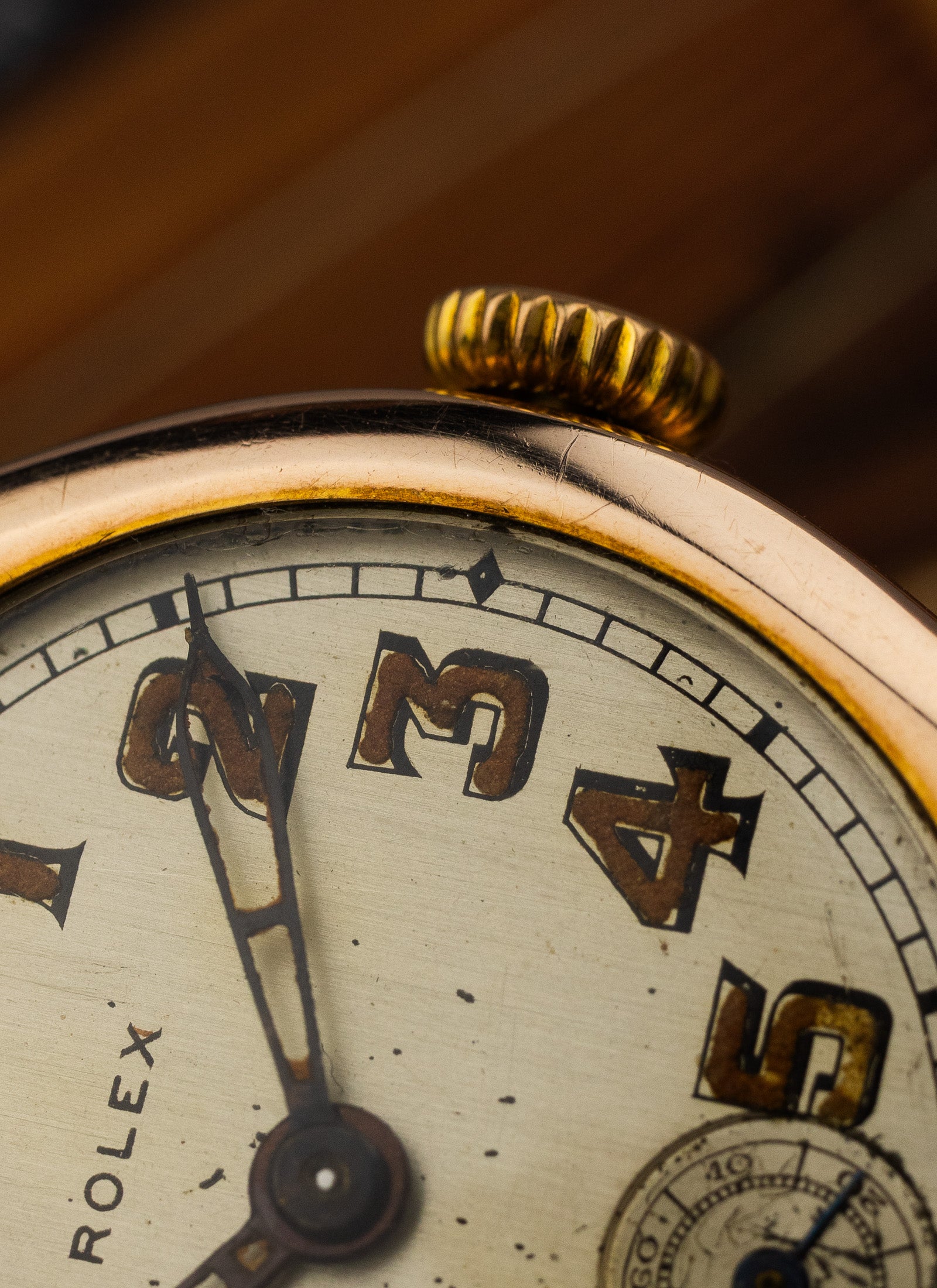 1933 9K Rolex Trench Radium Dial
