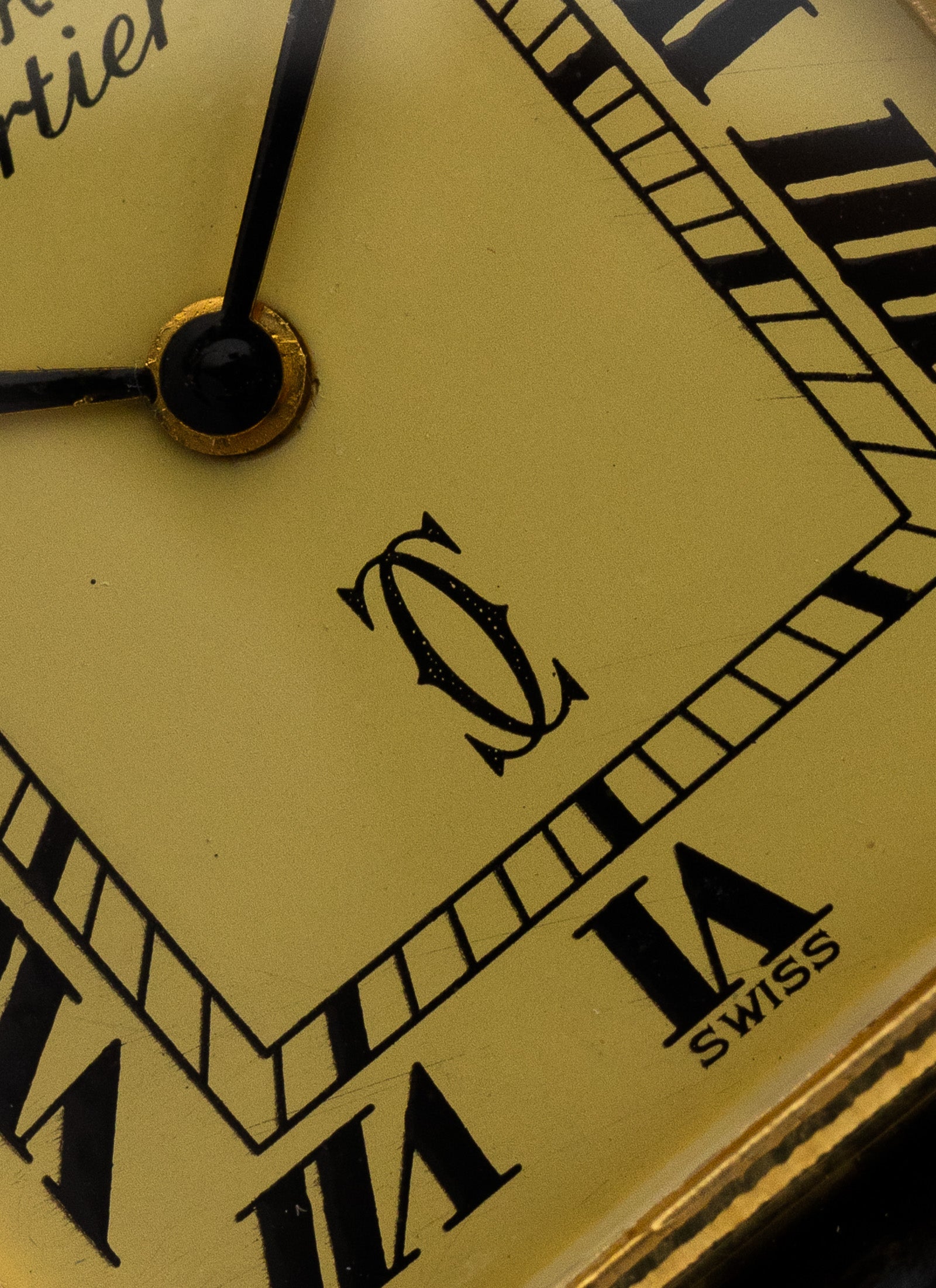 1980s Cartier Must Tank Ivory Manual Winding Serviced