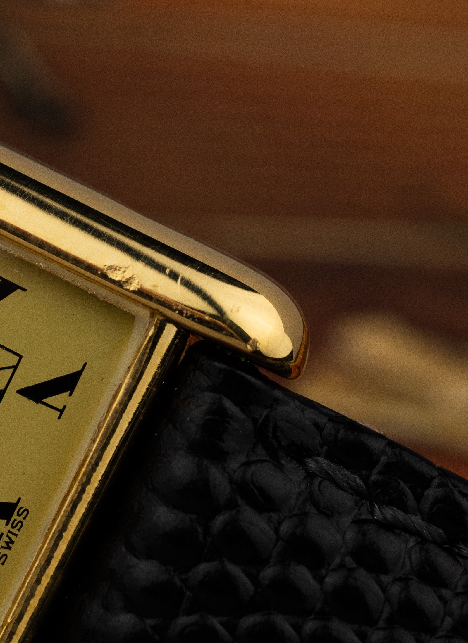 1980s Cartier Must Tank Ivory Manual Winding Serviced