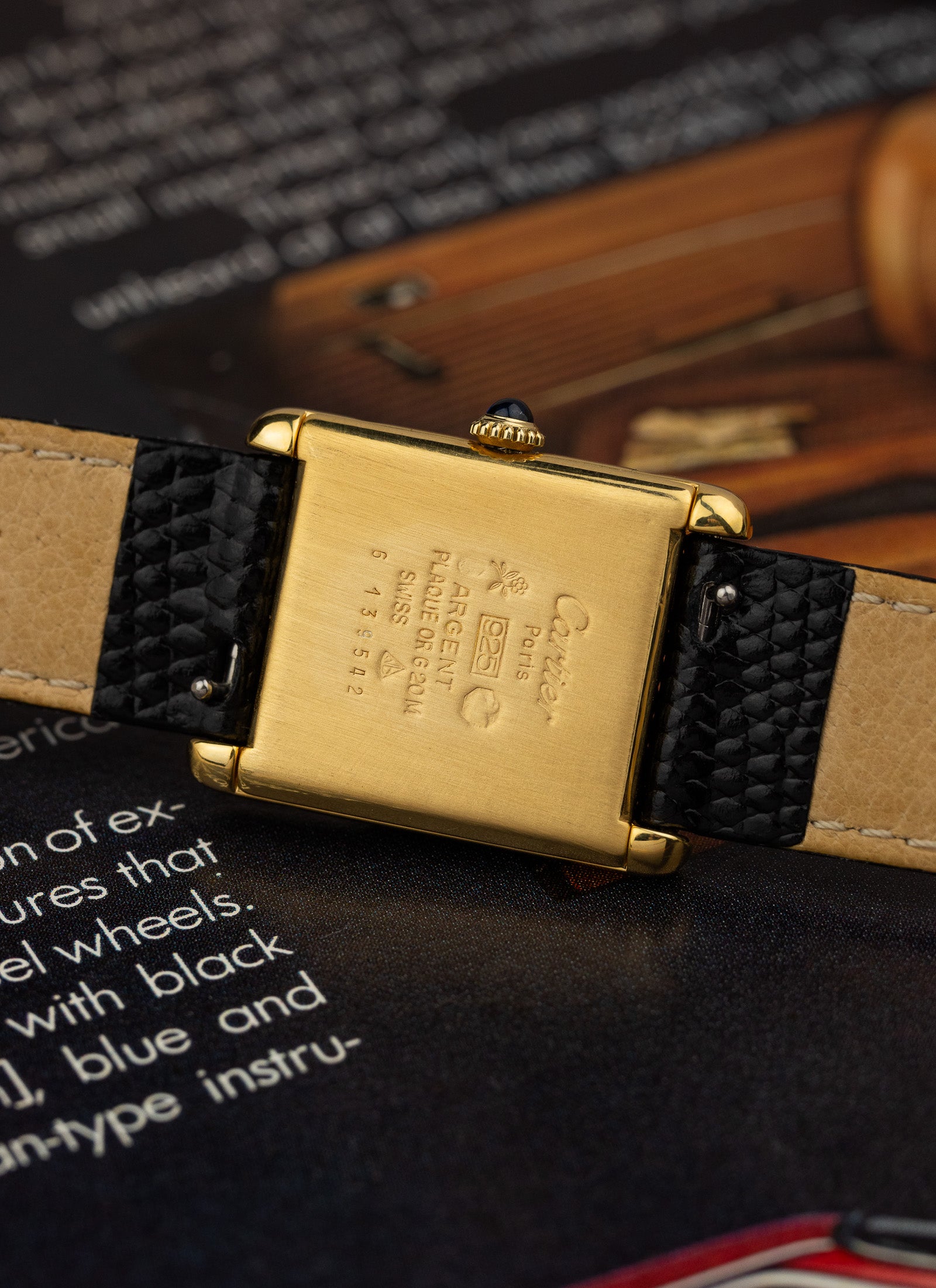 1980s Cartier Must Tank Ivory Manual Winding Serviced