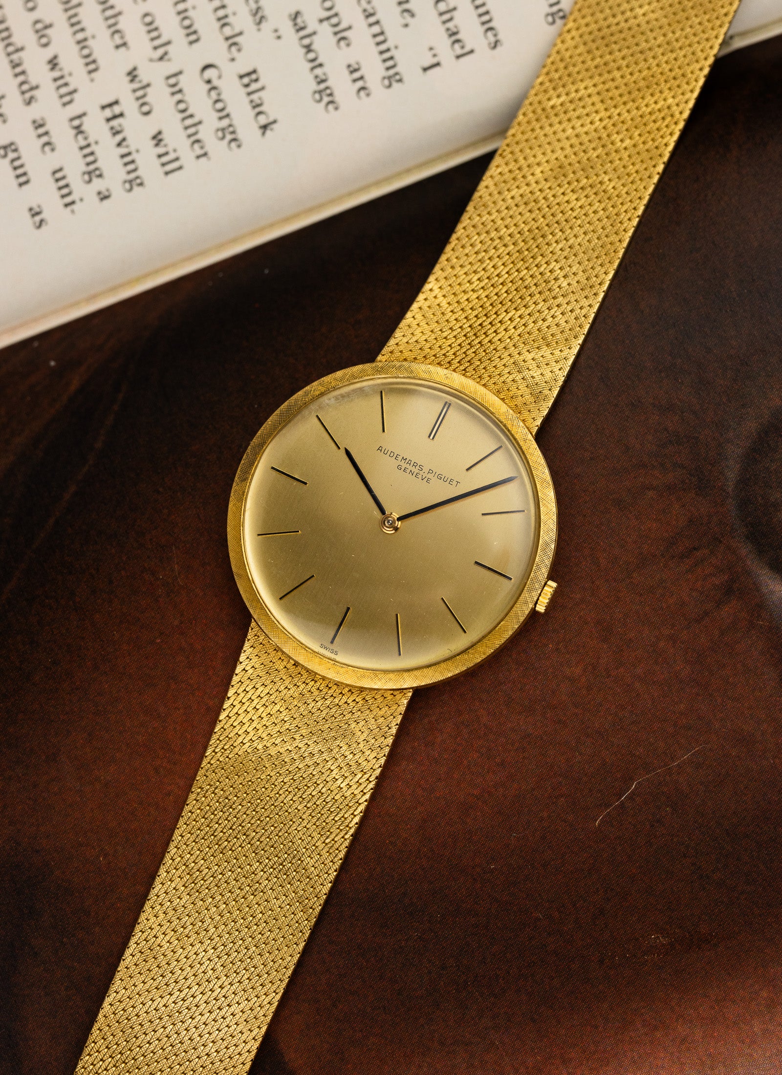 1960s Audemars Piguet Integrated Gold Dresswatch Ultra Thin