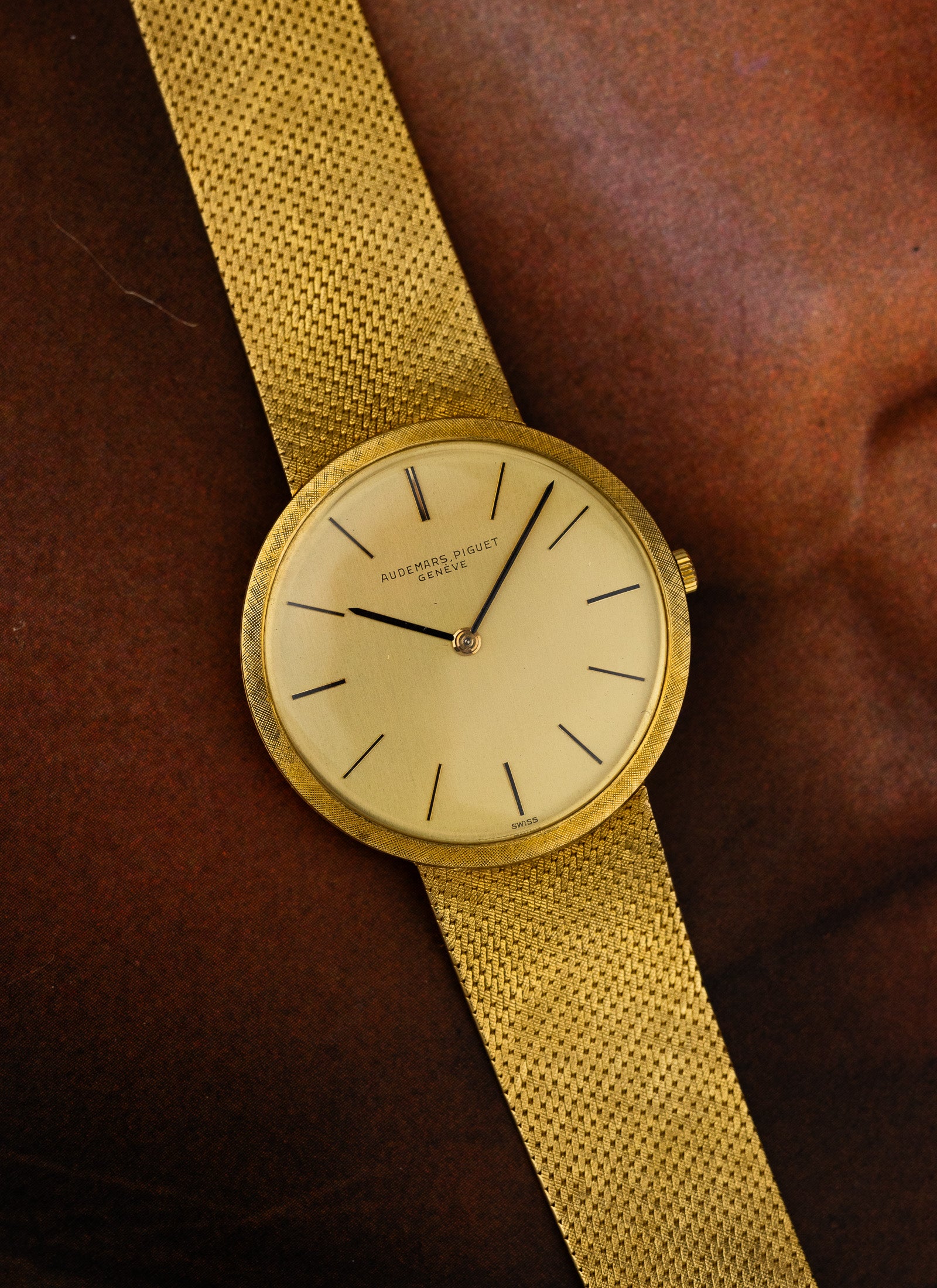 1960s Audemars Piguet Integrated Gold Dresswatch Ultra Thin