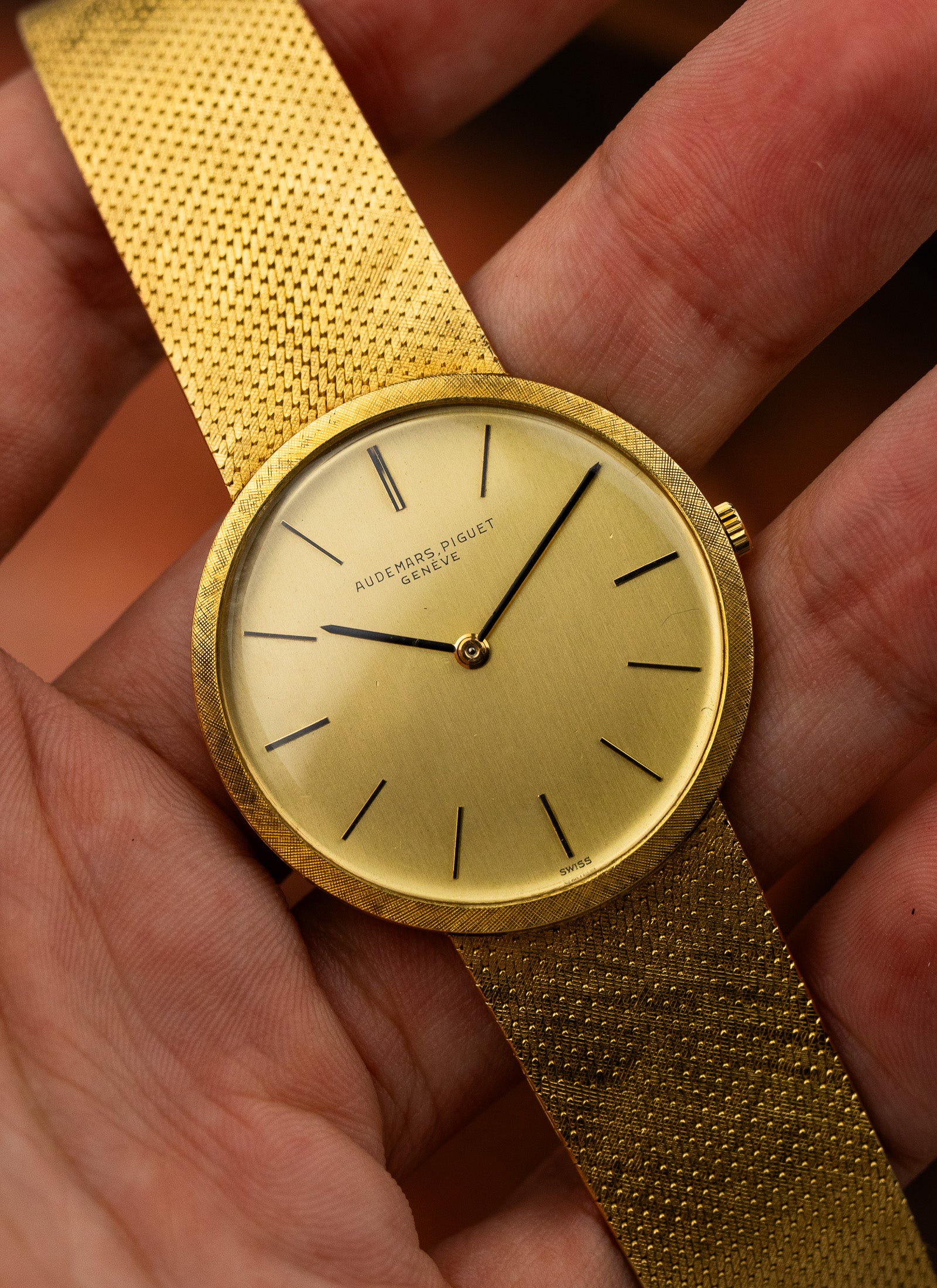 1960s Audemars Piguet Integrated Gold Dresswatch Ultra Thin