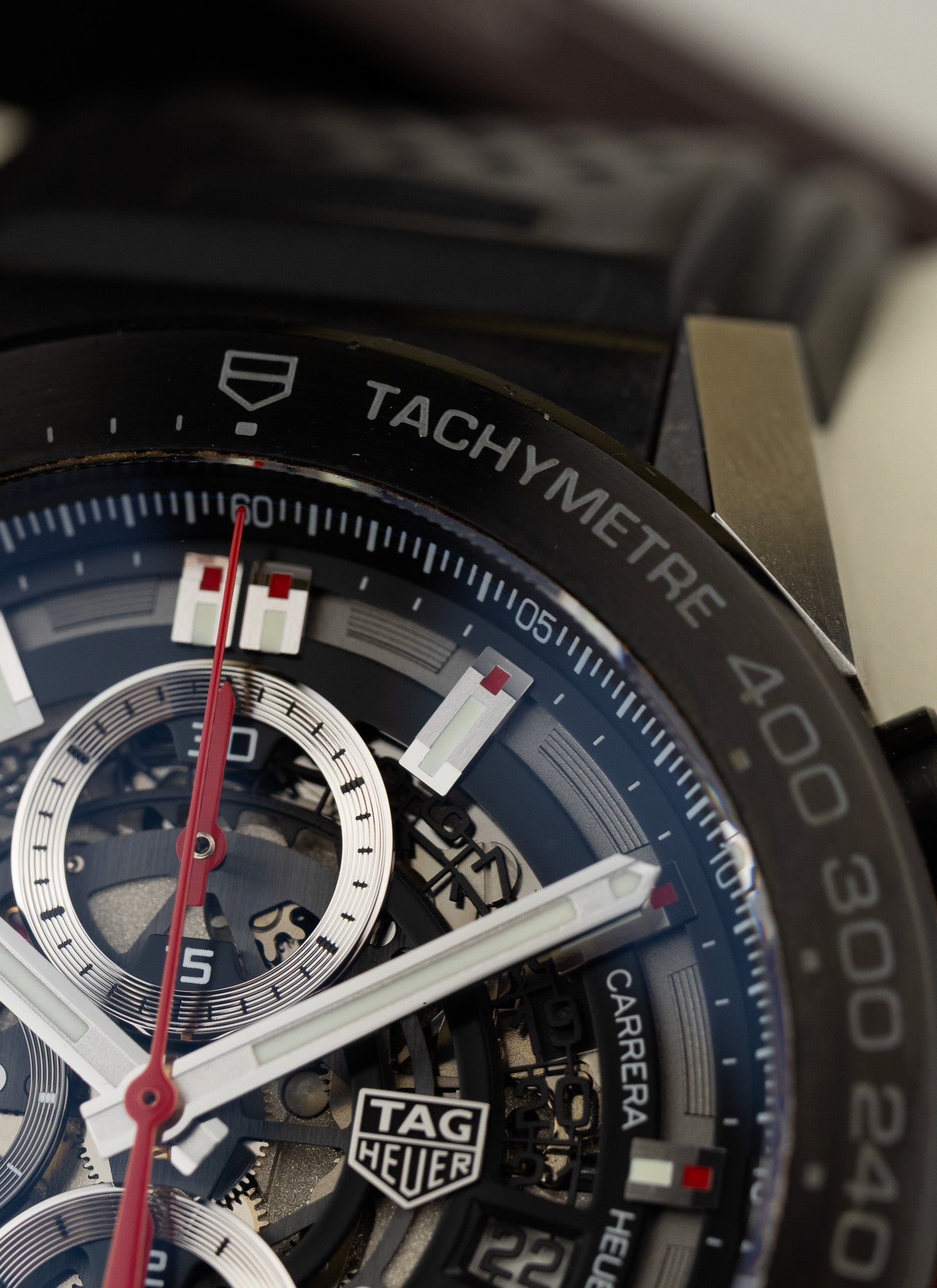 TAG Heuer Carrera Cal. Heuer 01 Skeleton Ceramic Bezel CAR2A1z 45mm Full Set Kruk