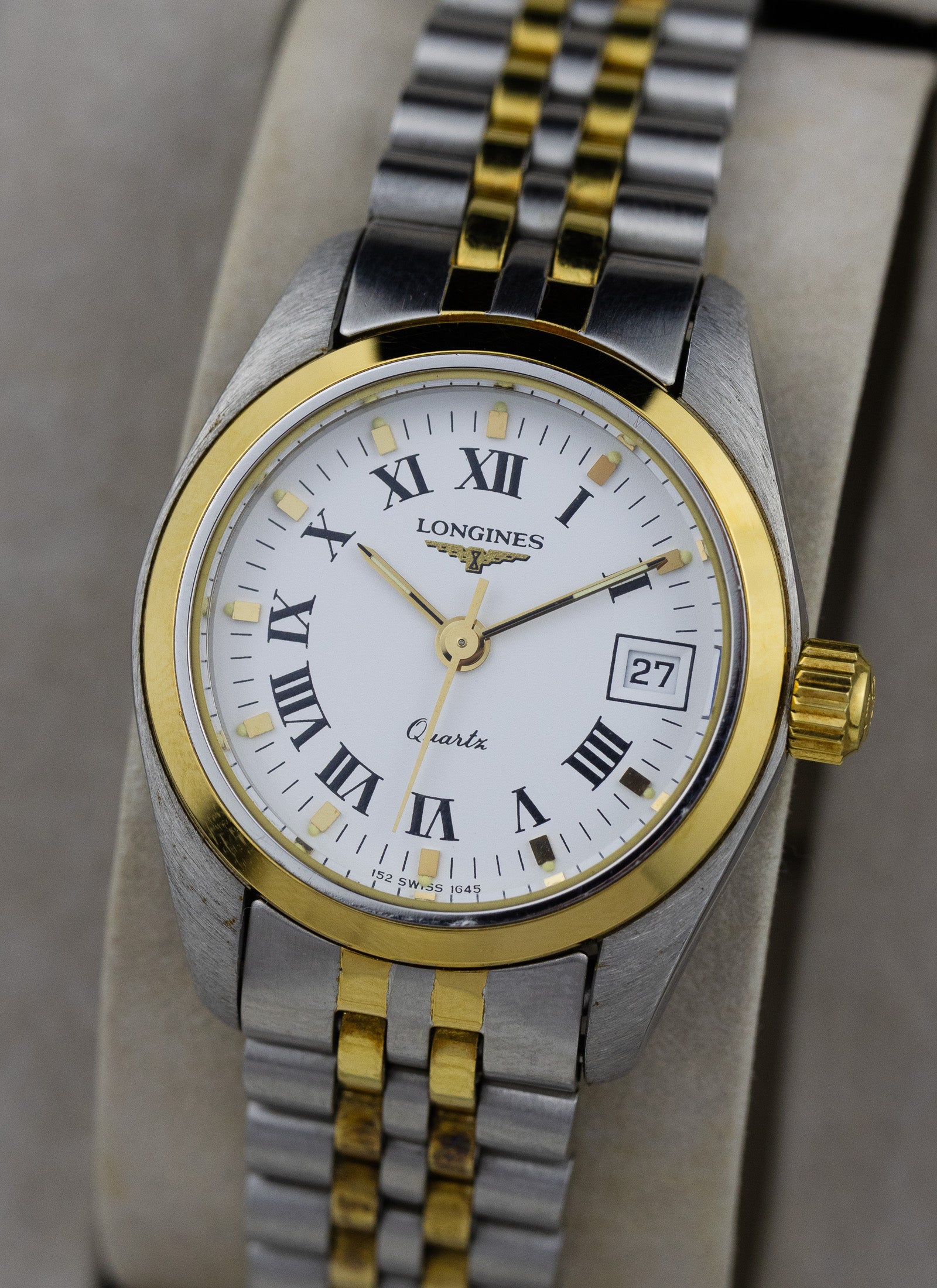 1990s Lady Longines "Datejust" 1645 8 152 cal. L152.4 Box