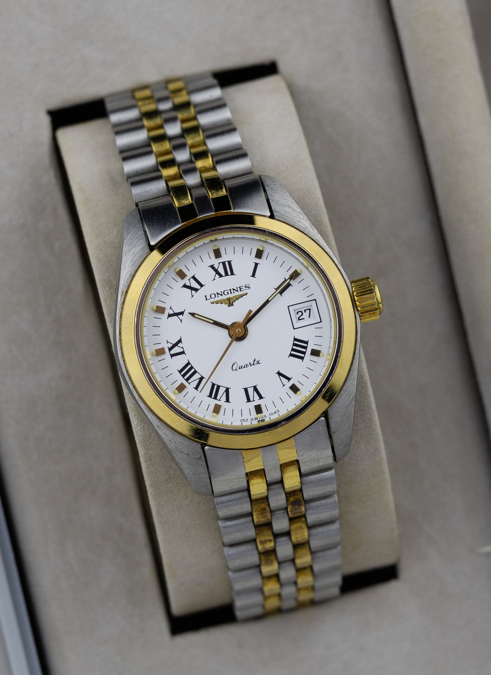 1990s Lady Longines "Datejust" 1645 8 152 cal. L152.4 Box