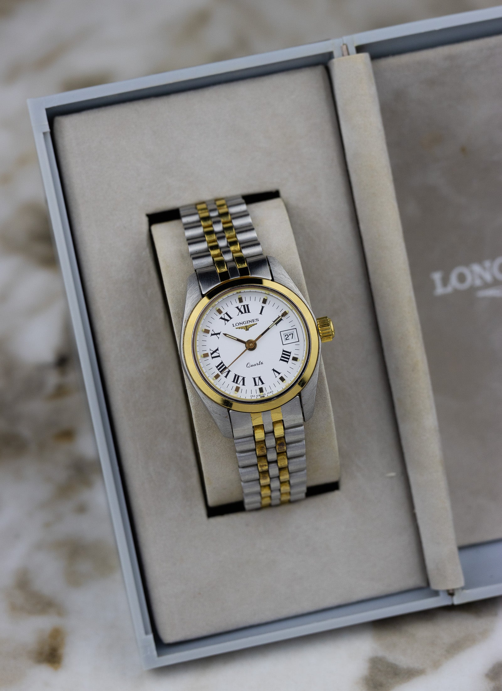 1990s Lady Longines "Datejust" 1645 8 152 cal. L152.4 Box