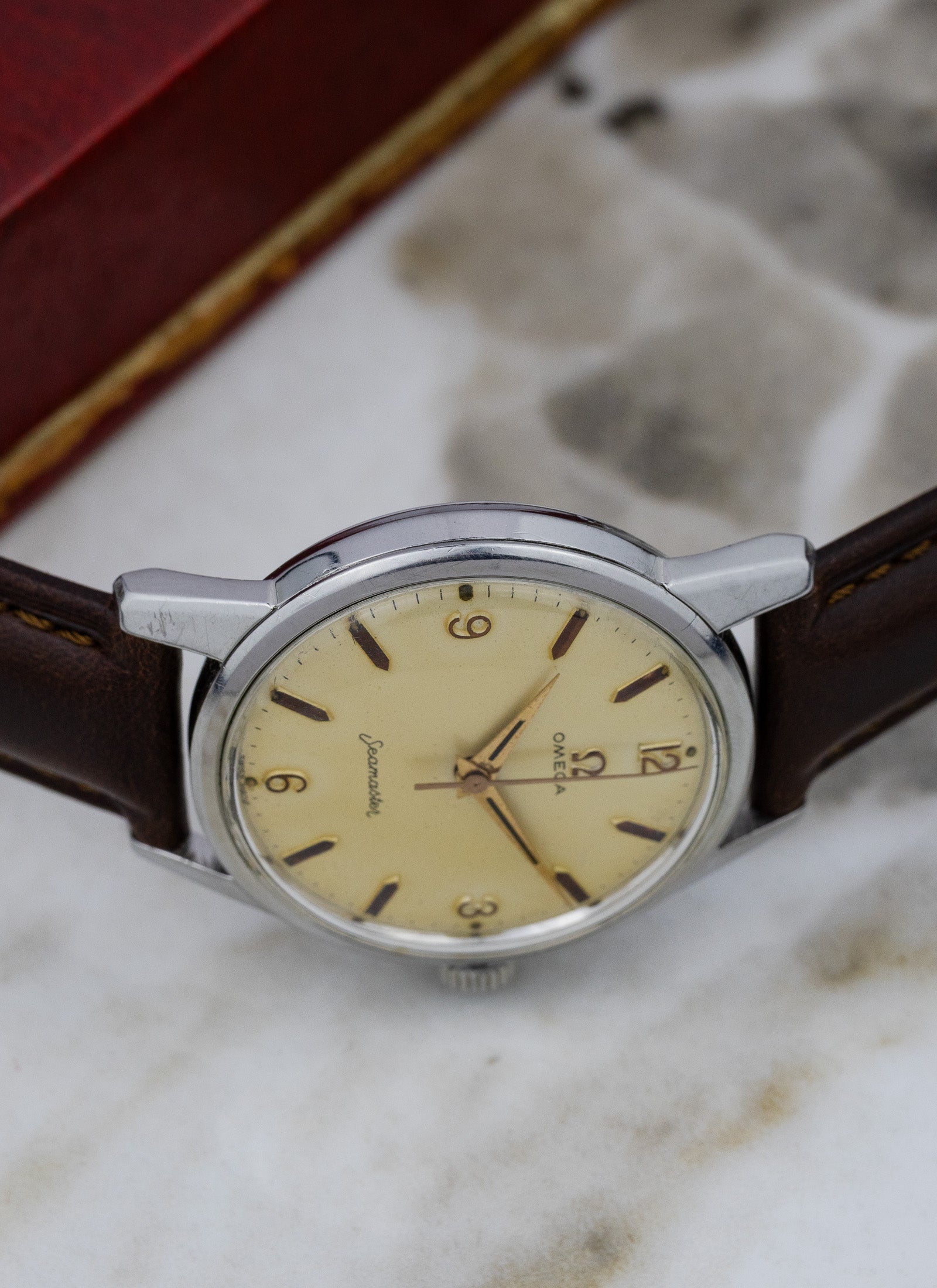1961 Omega Seamaster Tropical Dial 14390-9-SC cal. 285 Serviced Box
