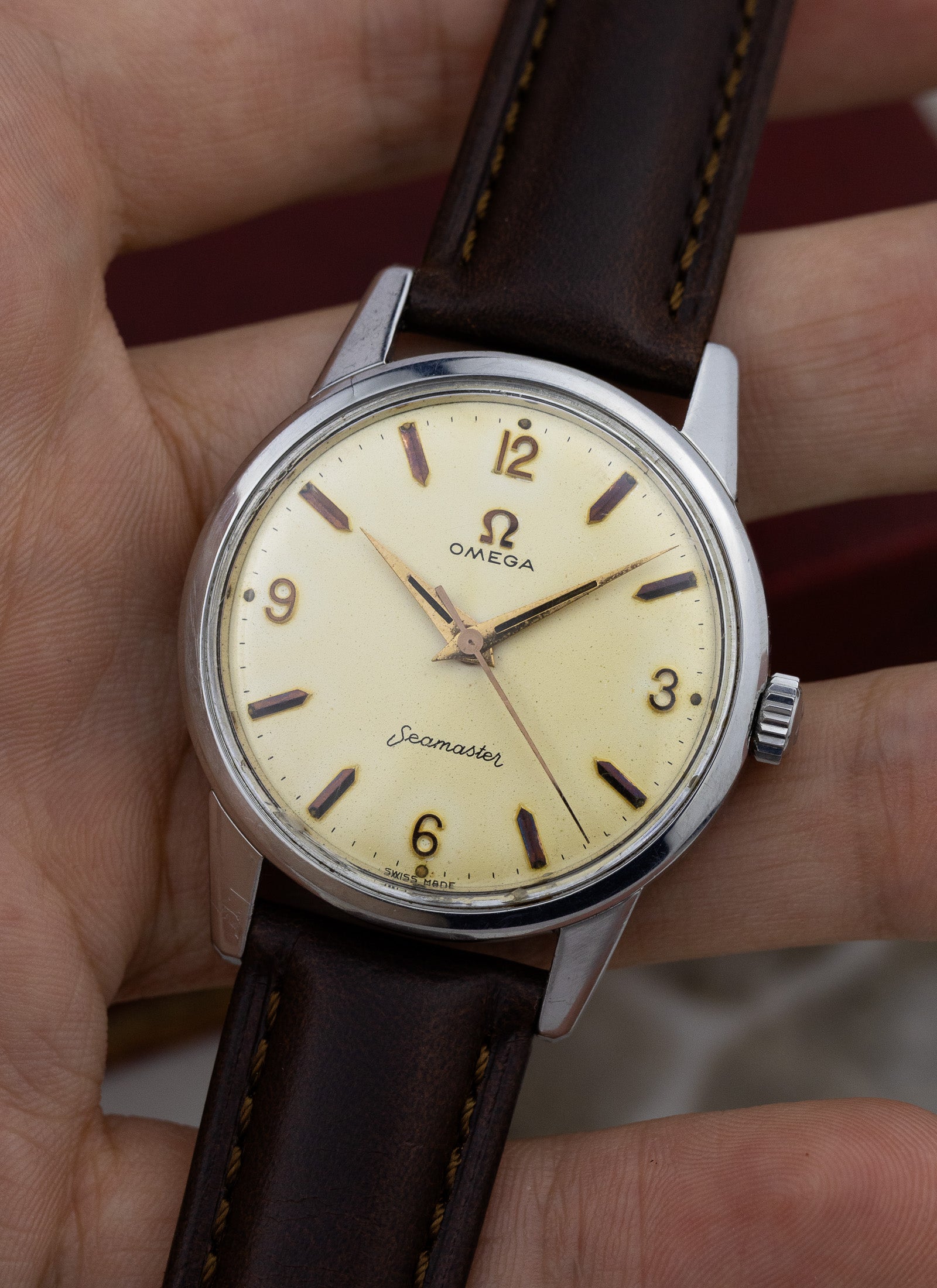 1961 Omega Seamaster Tropical Dial 14390-9-SC cal. 285 Serviced Box